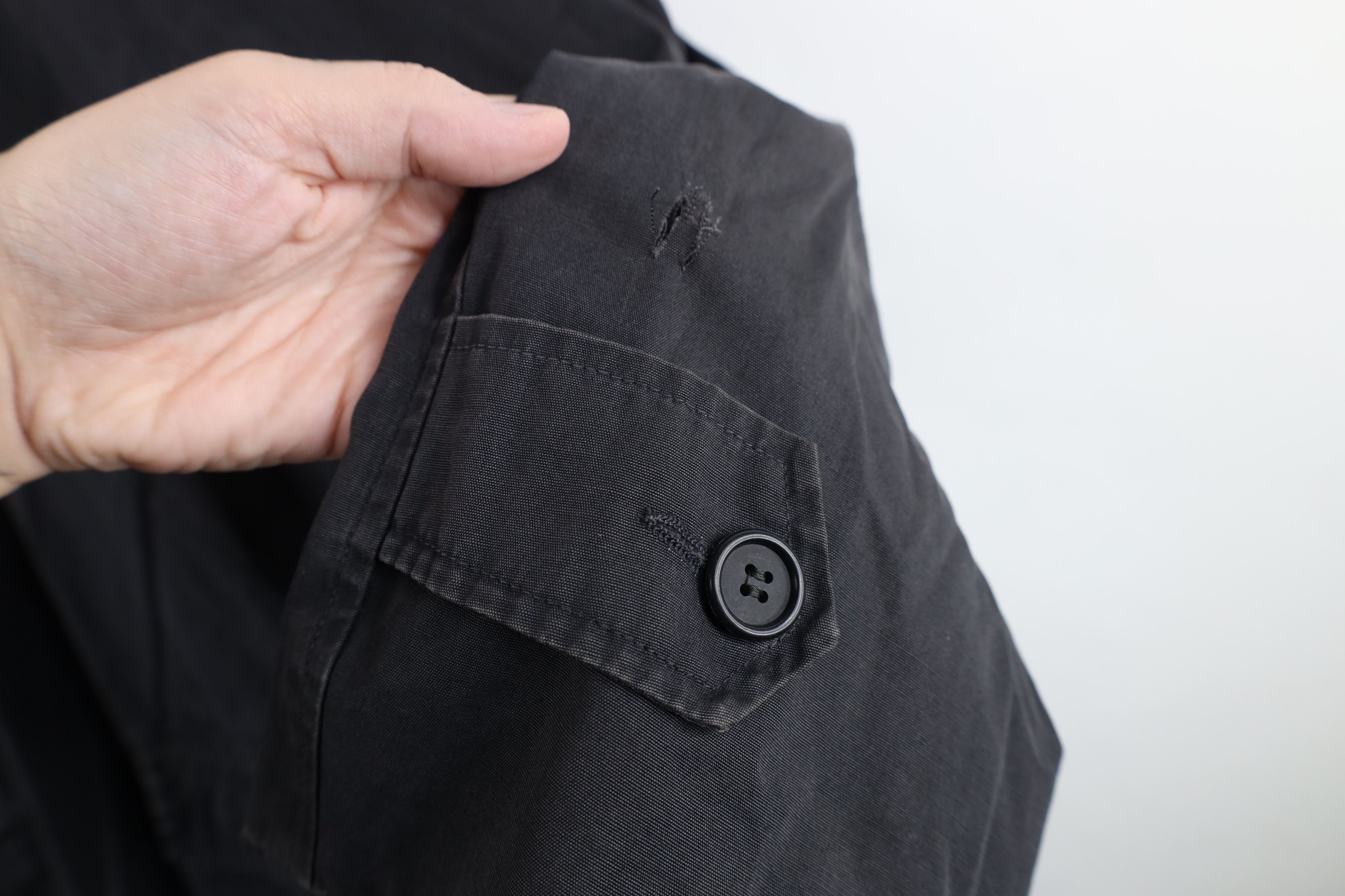 Vintage Vintage 50s 60s Streetwear Trench Coat Rain Jacket Black USA Size US XXL / EU 58 / 5 - 4 Thumbnail