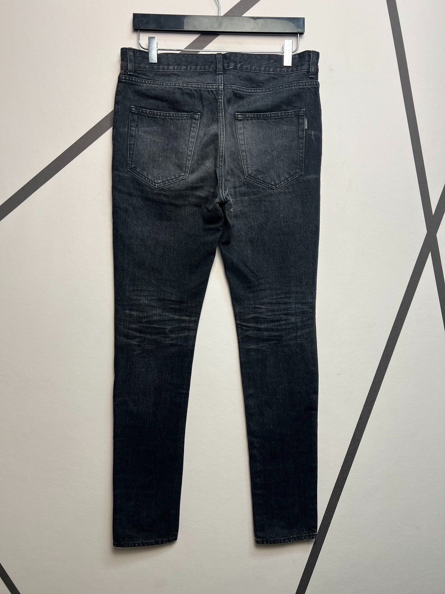 Saint Laurent Paris Saint laurent Carbon black patched jeans 2501-Nextarrow Size US 31 - 2 Thumbnail
