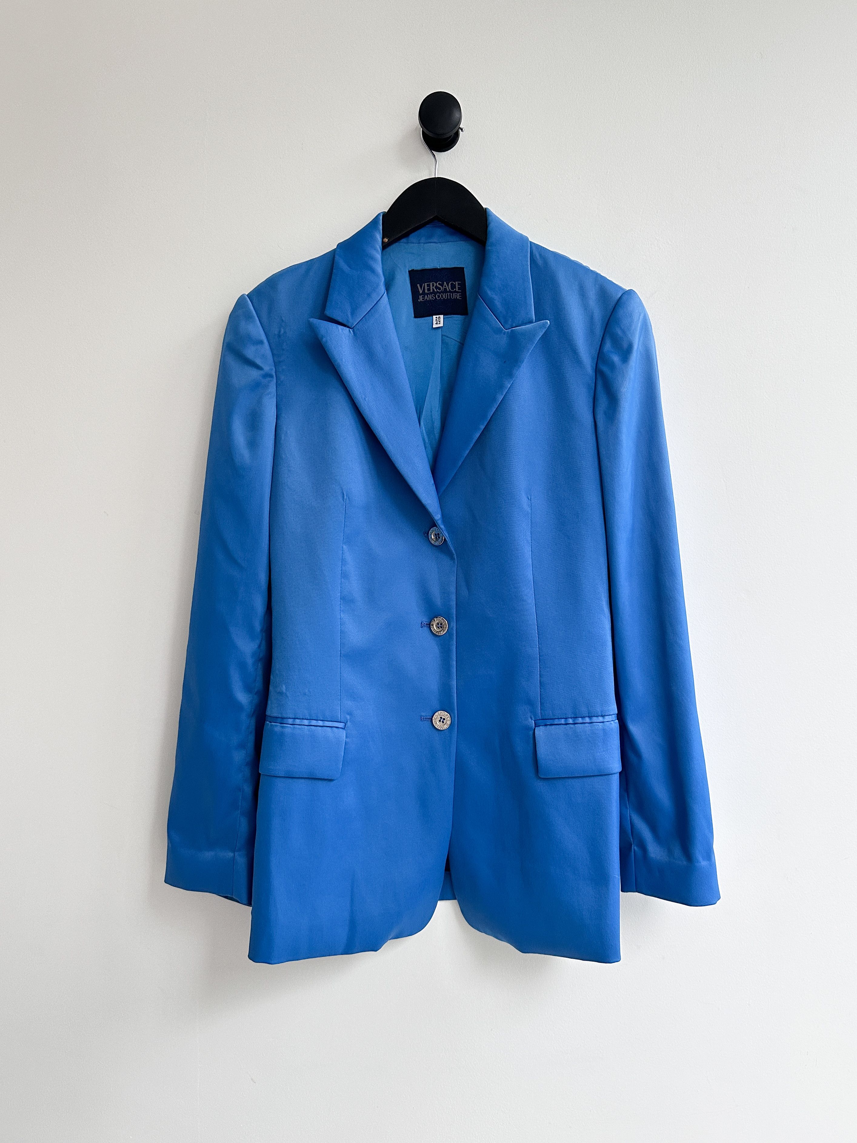 Versace Versace Jeans Couture Blue Blazer Jacket Size M / US 6-8 / IT 42-44 - 1 Thumbnail