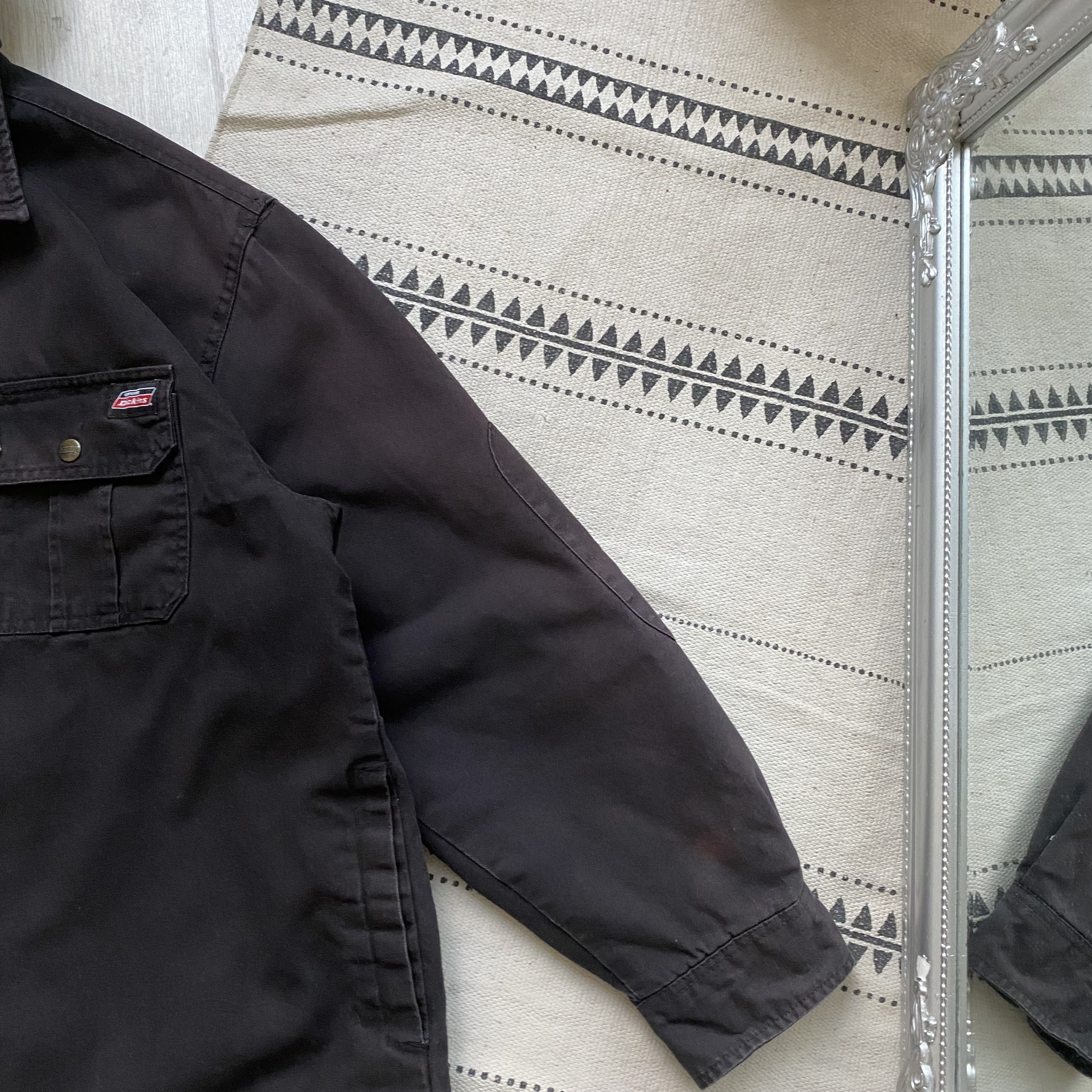 Dickies 🛠️ Vintage Faded Dickies Work jacket hooded Denim Carhartt Size US XXL / EU 58 / 5 - 4 Thumbnail
