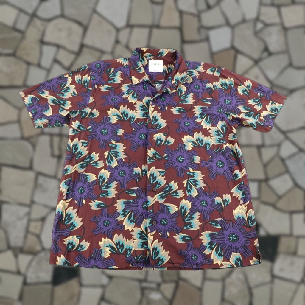 Katin VINTAGE Katin Button-Up Shirt Mens Medium Red Floral Hawaiian Aloha Beach Outdoor Size US M / EU 48-50 / 2 - 1 Thumbnail