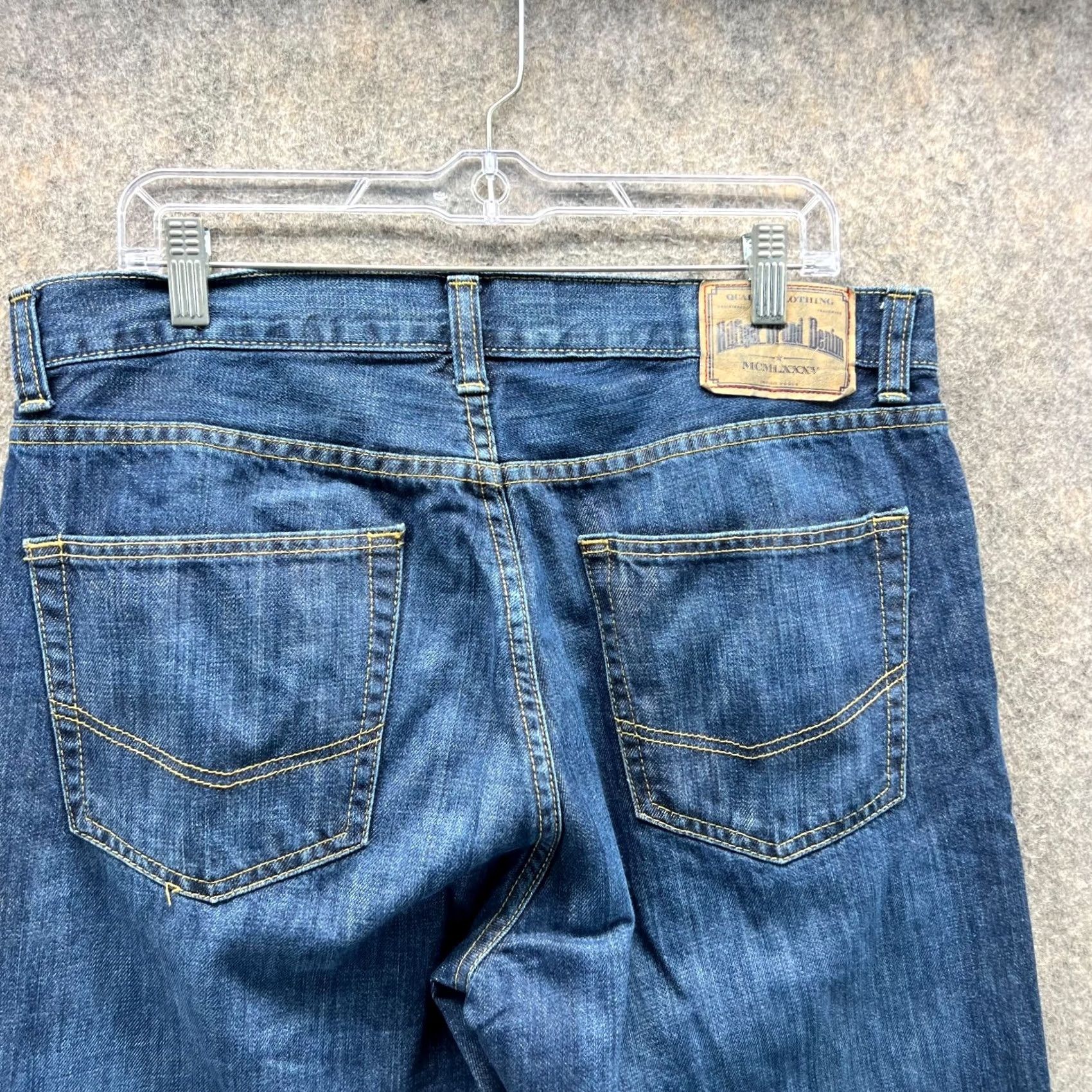 Tommy Hilfiger VINTAGE Tommy Hilfiger Jeans Men 34x32 Jeans Regular Blue Denim Straight Relaxed 90s Mens Size US 34 / EU 50 - 6 Thumbnail