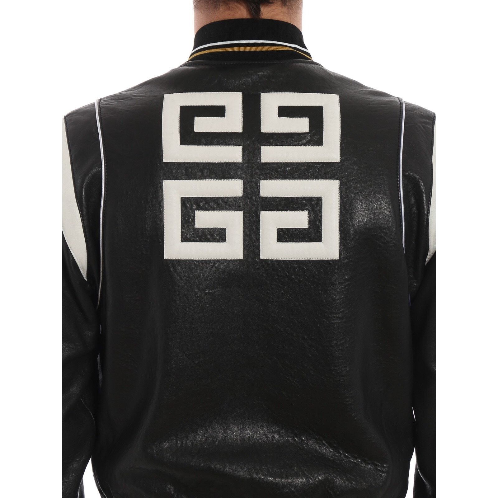 Givenchy Givenchy Leather Monogram Varsity Bomber Blouson Jacket 50 Size US M / EU 48-50 / 2 - 15 Thumbnail
