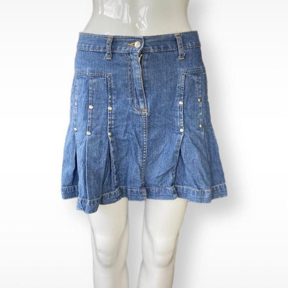 Other Denim Tennis Skirt Y2K Size 26" / US 2 / IT 38 - 1 Thumbnail