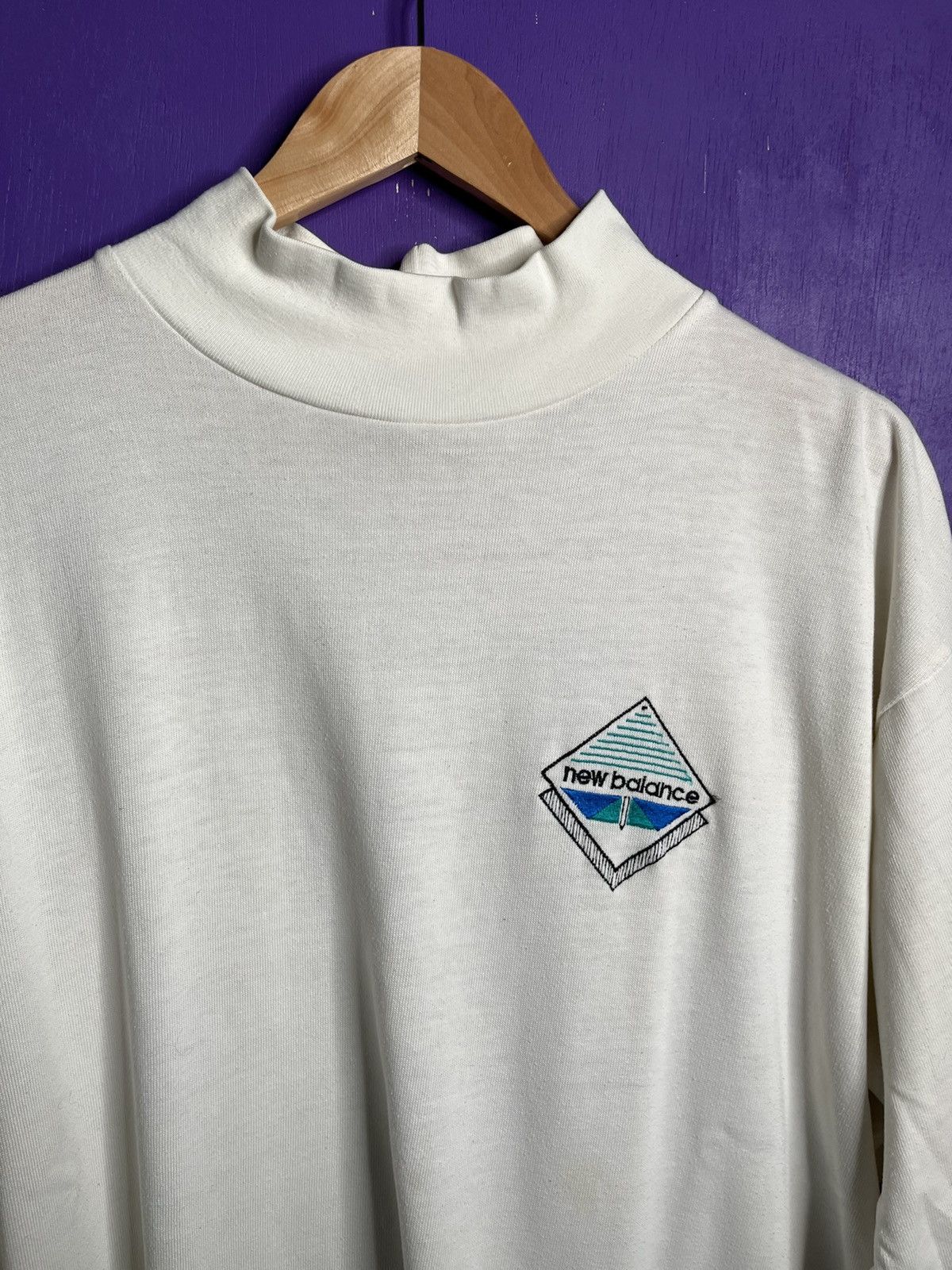 New Balance × Vintage Vintage 90s New balance diamond logo long-sleeve tee Size US XL / EU 56 / 4 - 3 Thumbnail