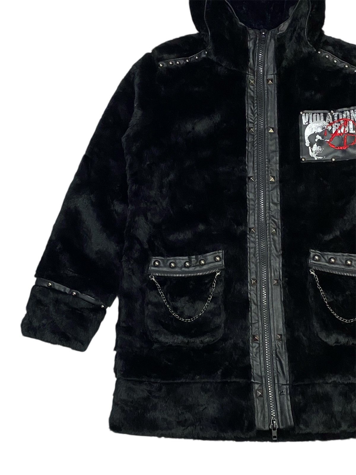 Sex Pot ReVeNGe Sex Pot Revenge Punk Faux Fur Hoodie Jacket Size L / US 10 / IT 46 - 8 Thumbnail
