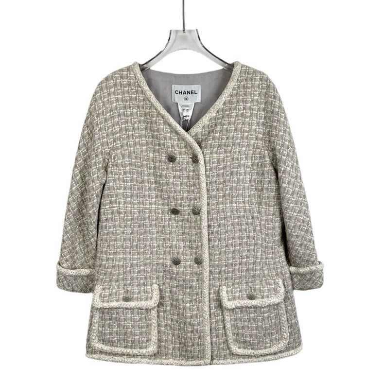 Chanel Chanel Double-Breasted Long Sleeve Coat-dmc Size US L / EU 52-54 / 3 - 1 Thumbnail
