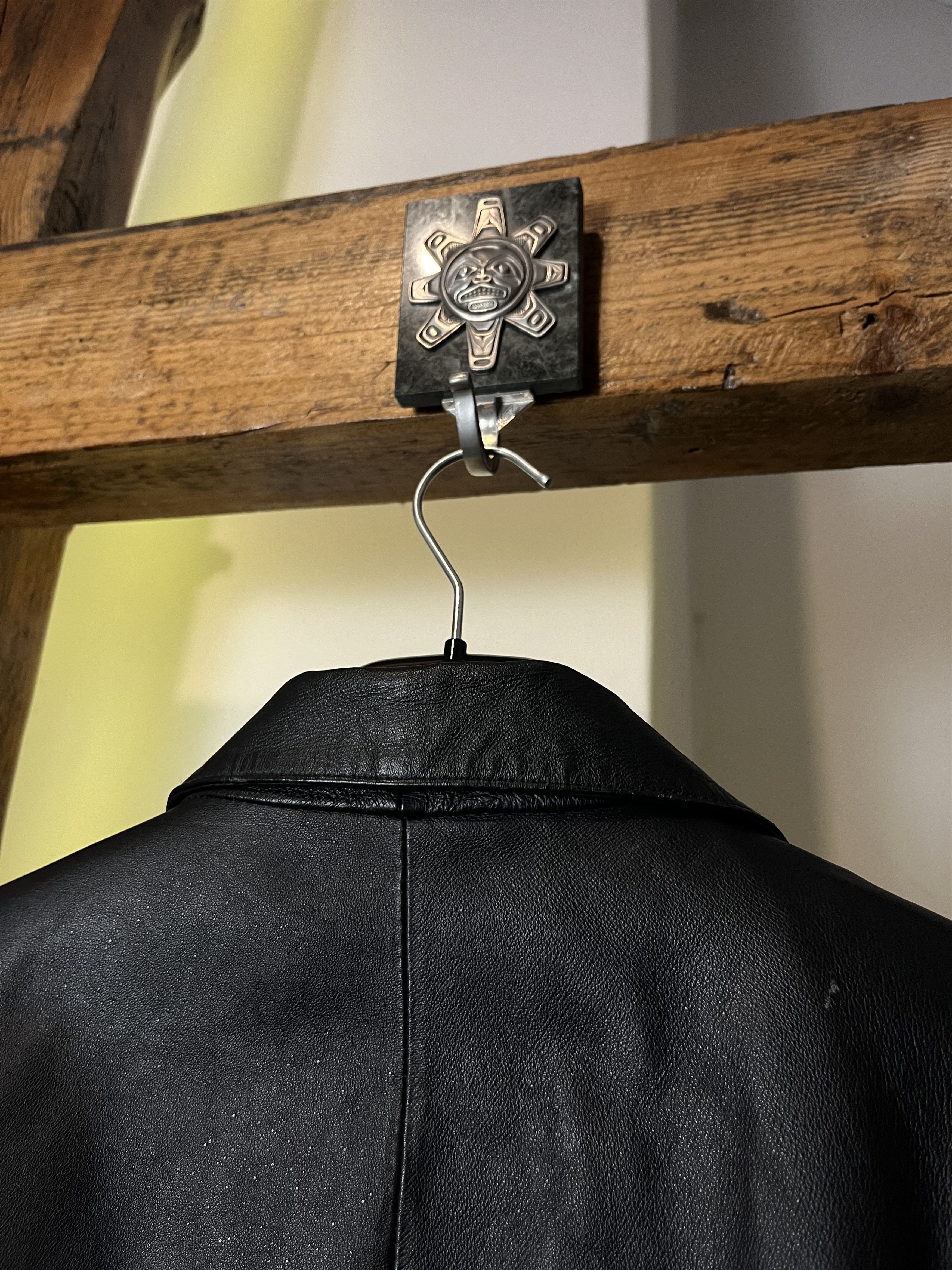 Genuine Leather × Vintage Vintage 90s Soft Real Leather Coat Size M / US 6-8 / IT 42-44 - 7 Thumbnail