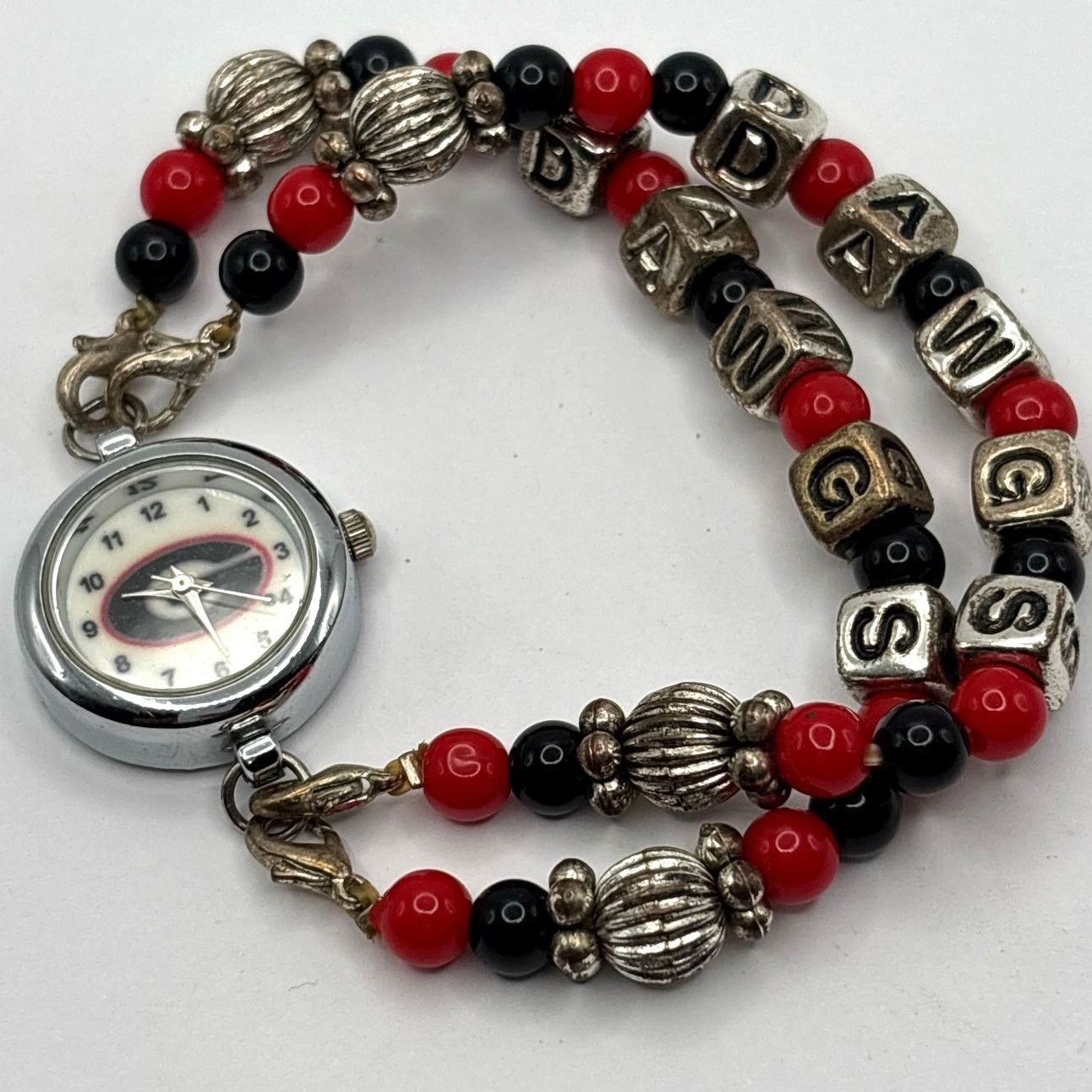 Other Red Beaded Georgia University Watch Size ONE SIZE - 3 Thumbnail