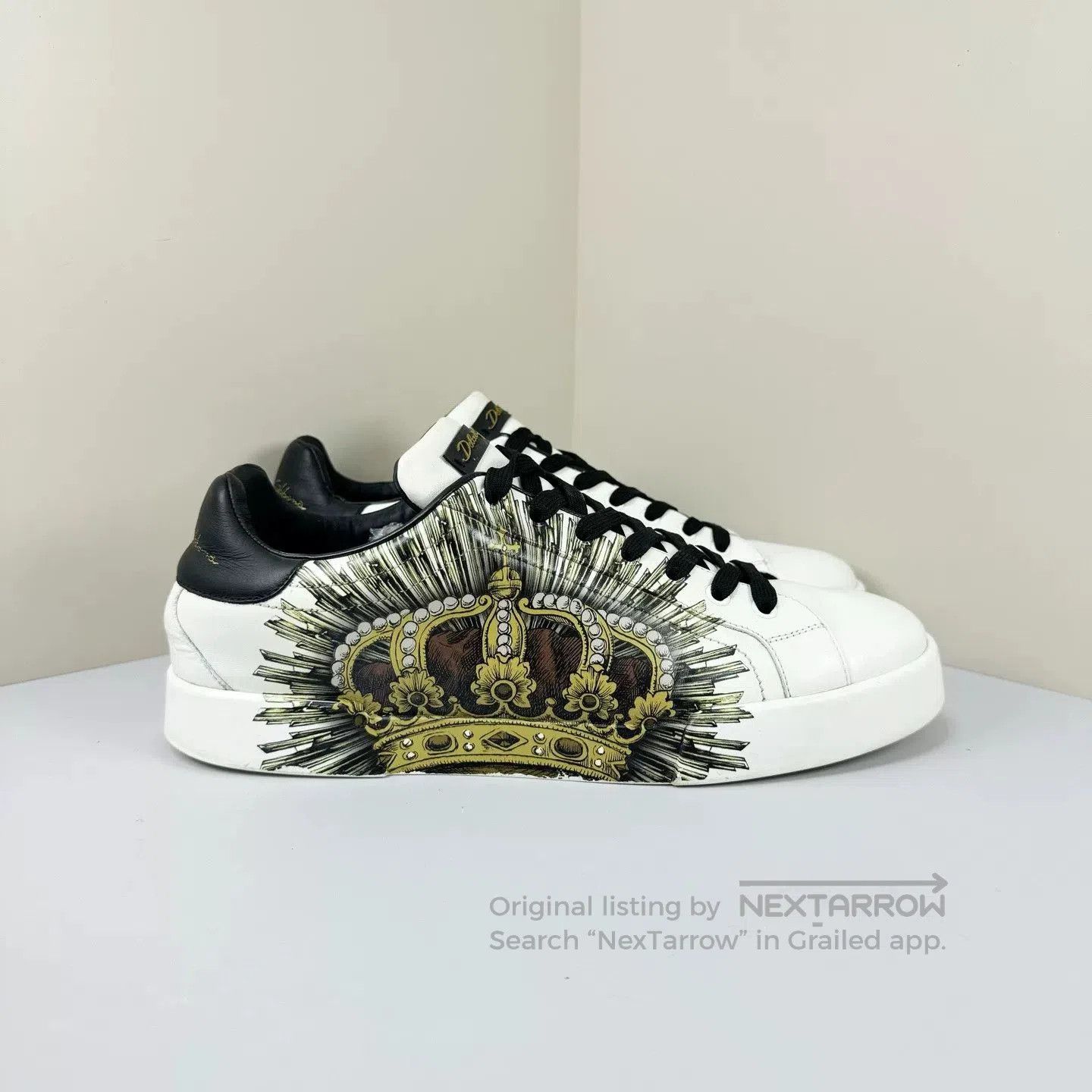 Dolce & Gabbana Dolce&Gabbana Crown Print Sneakers. Size US 9 / EU 42 - 4 Thumbnail
