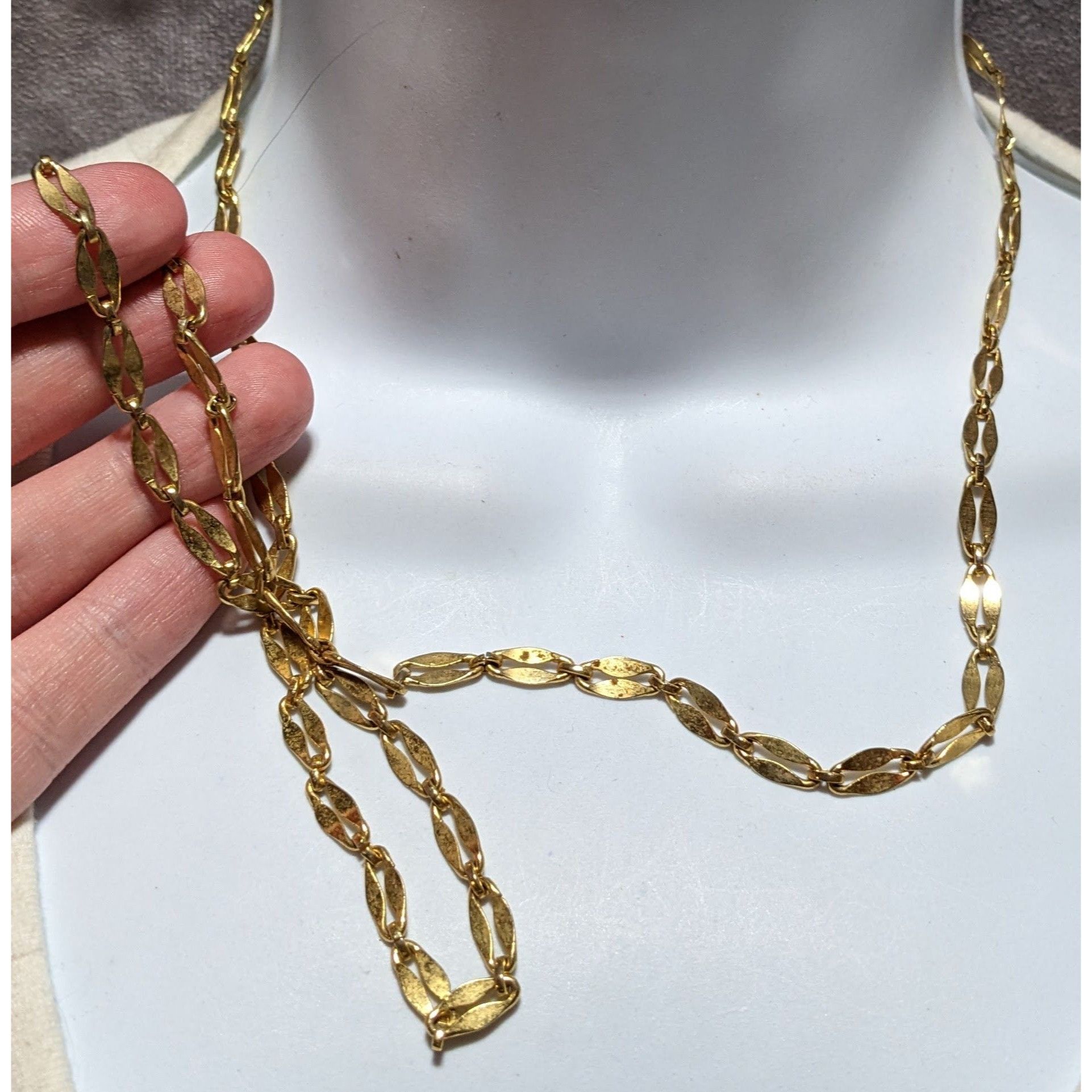 Other Vintage Gold Oval Link Chain Necklace Size ONE SIZE - 9 Thumbnail