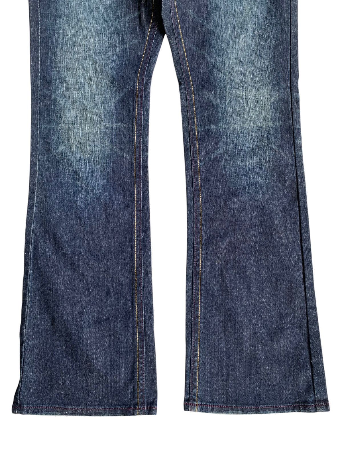 If Six Was Nine × KMRii × Le Grande Bleu (L.G.B.) FLARE💥 ORIRIN JAPANESE PUNK STYLE RUSTY STREACH DENIM 🎌☠️ Size US 32 / EU 48 - 8 Thumbnail