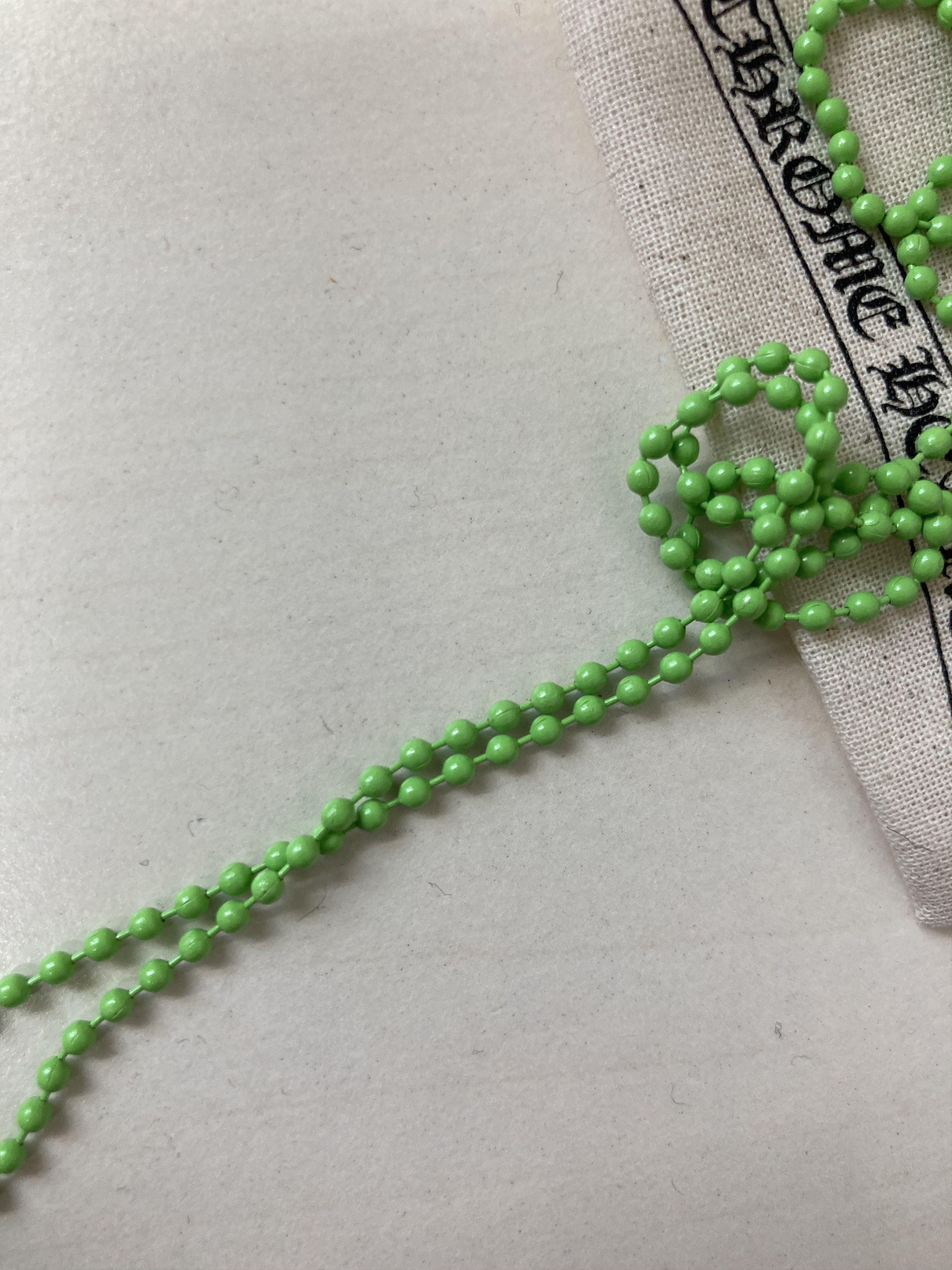 Chrome Hearts Chrome Hearts Resin Cross Pendant Ball Chain Green Necklace Size ONE SIZE - 5 Thumbnail