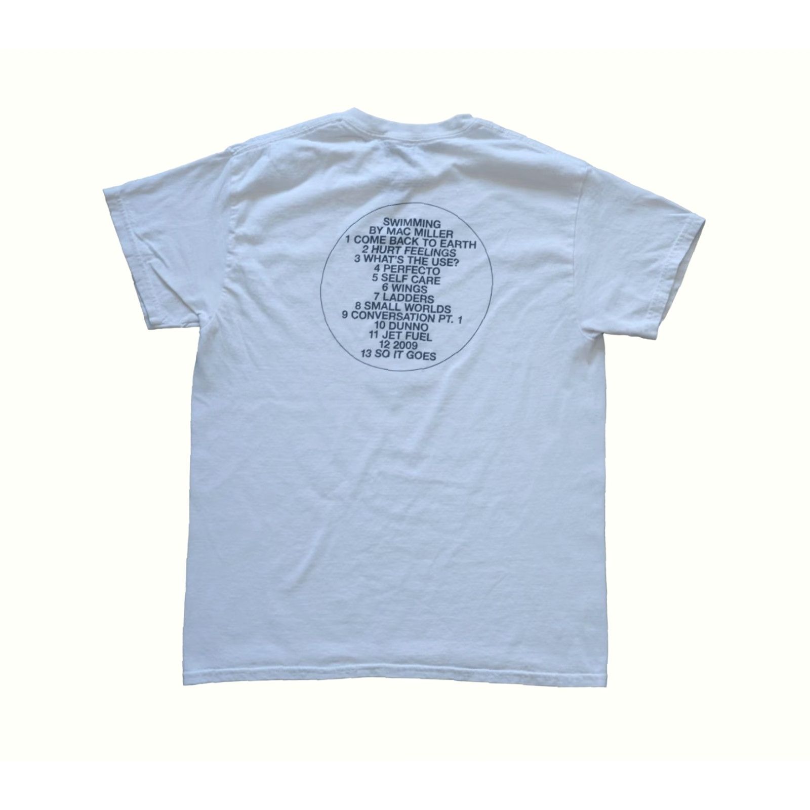 Vintage MAC MILLER SWIMMING TEE MUSIC TOUR WHITE T SHIRT MEN S SZ S 2010s 2018 T-Shirt Size US S / EU 44-46 / 1 - 3 Thumbnail
