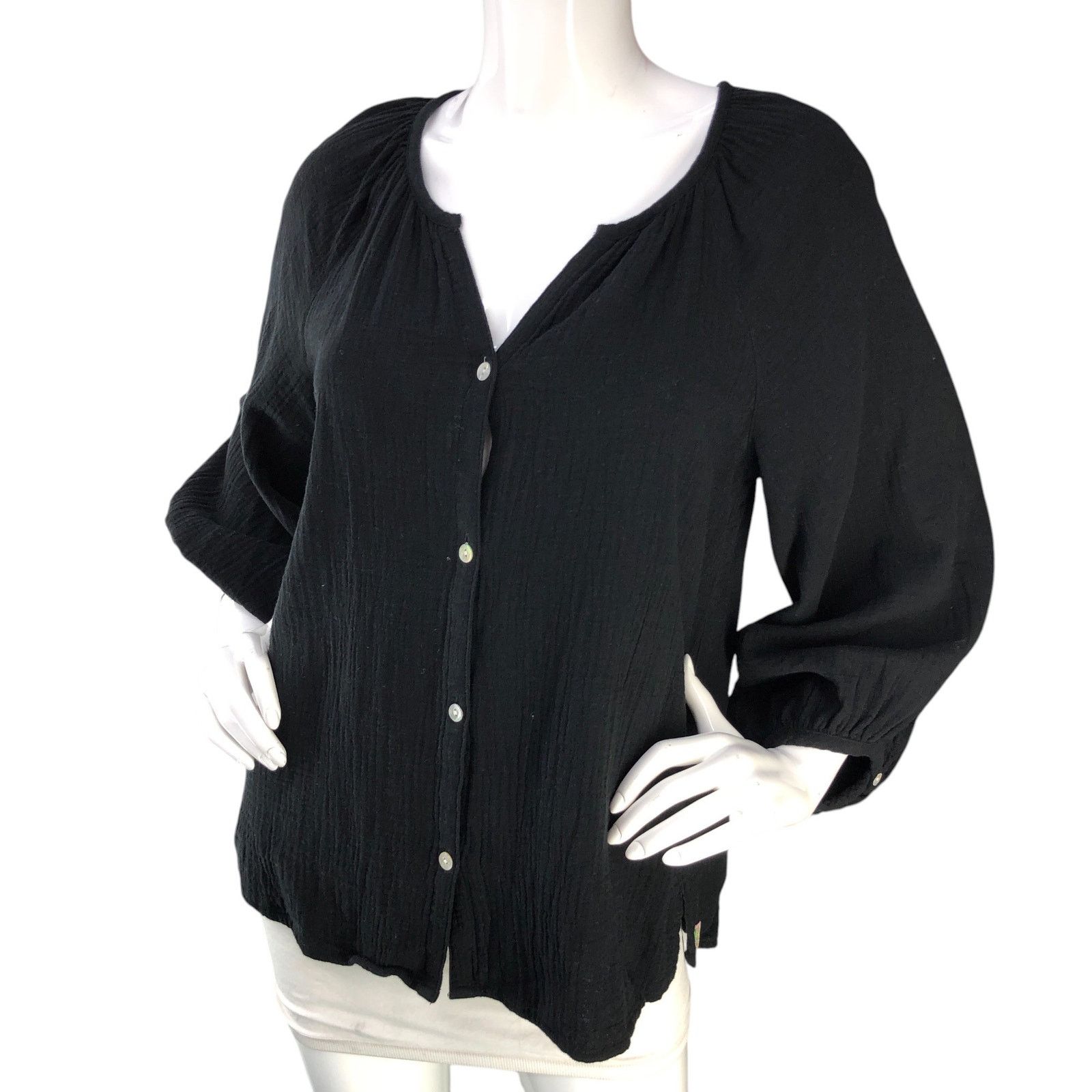 Tommy Bahama Tommy Bahama Sz S Top Coral Isle Cotton Gauze Peasant Blouse Size S / US 4 / IT 40 - 1 Thumbnail