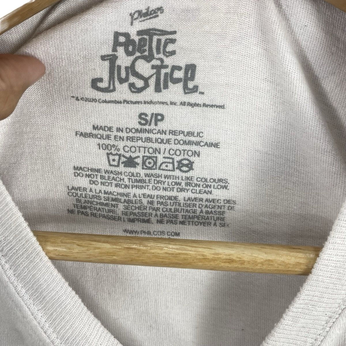 Vintage Vintage POETIC JUSTICE TUPAC 1993 Graphic Crop T-Shirt Size S / US 4 / IT 40 - 7 Thumbnail