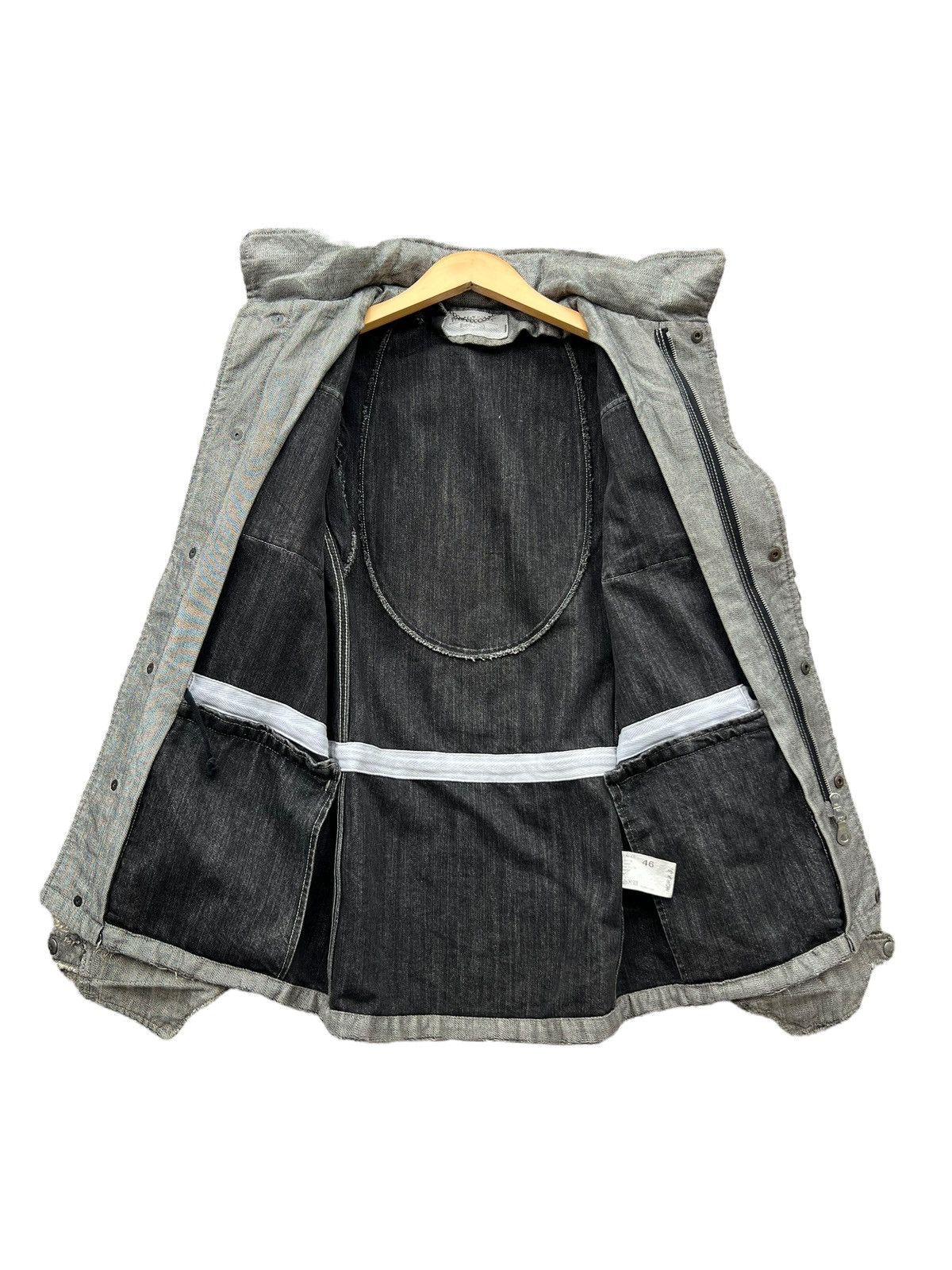 FranCisT MOR.K.S Francist Mor.K.S M65 Distressed Silver Goth Denim Jacket Size US S / EU 44-46 / 1 - 5 Thumbnail