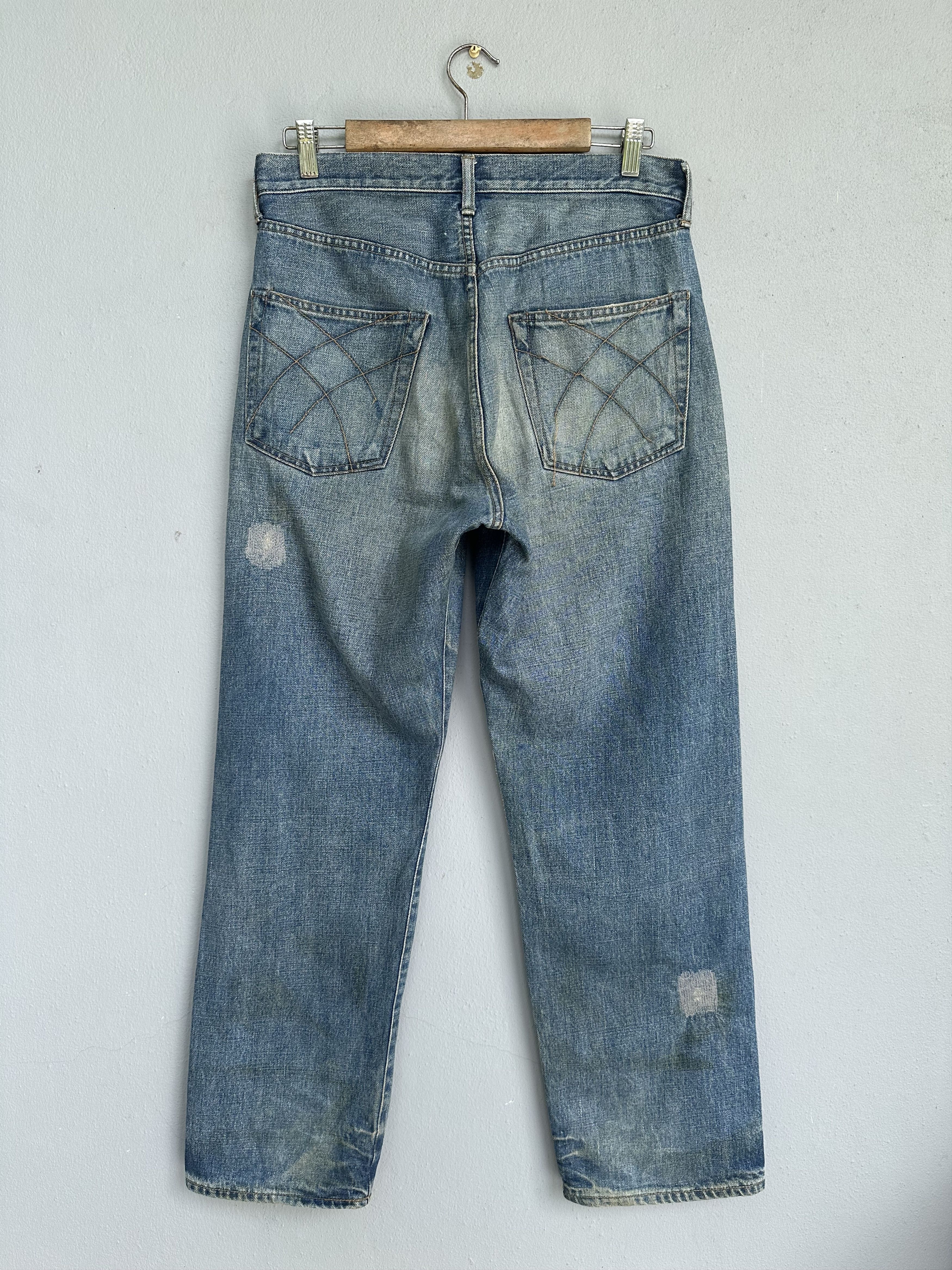 Sifury Japanese Brand Sifury Distressed Selvedge Patchwork Jeans Size US 31 - 3 Thumbnail
