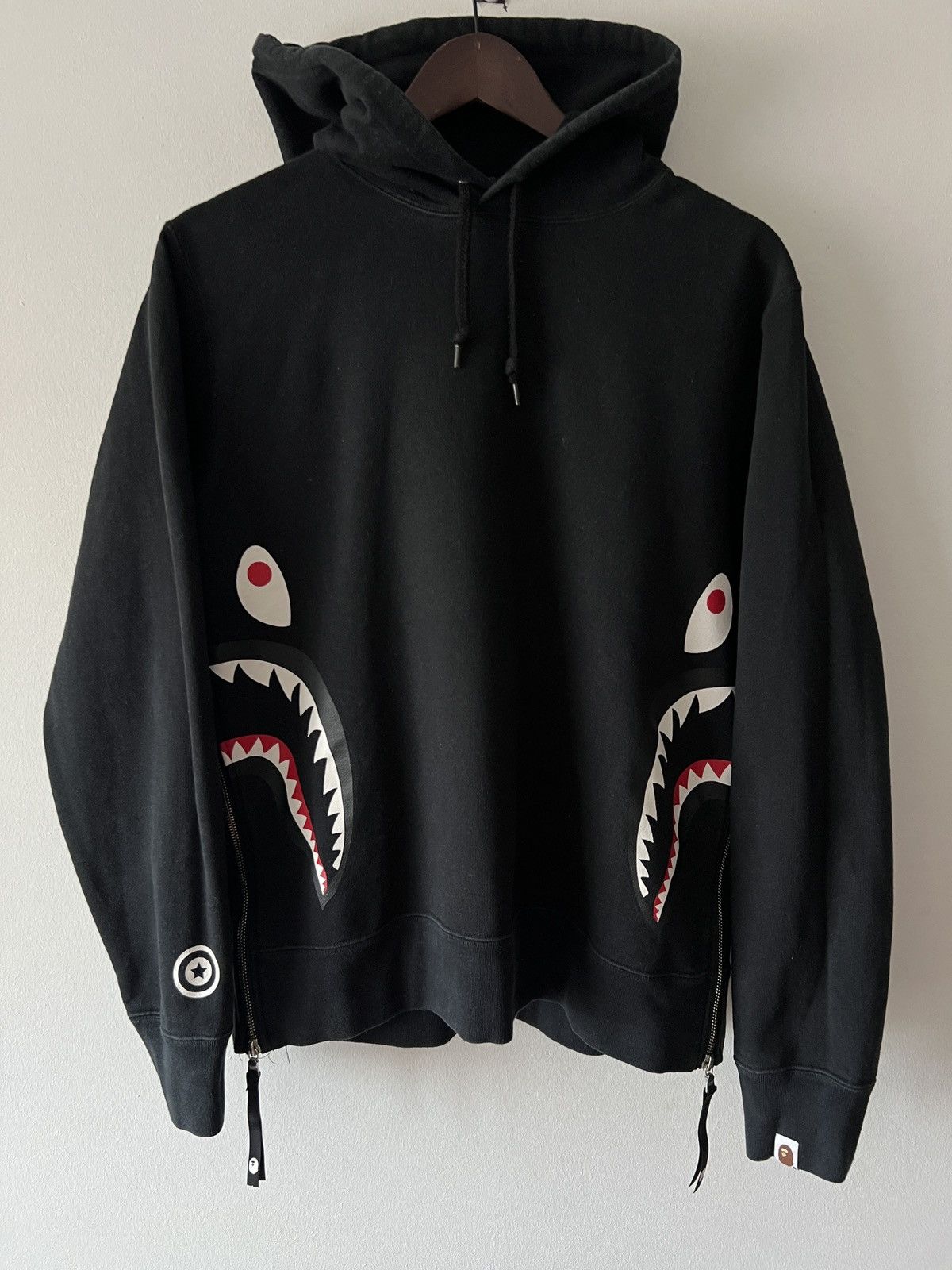Bape 🔥🔥 Bape Side Zip Shark Pullover Hoodie Size US M / EU 48-50 / 2 - 1 Thumbnail