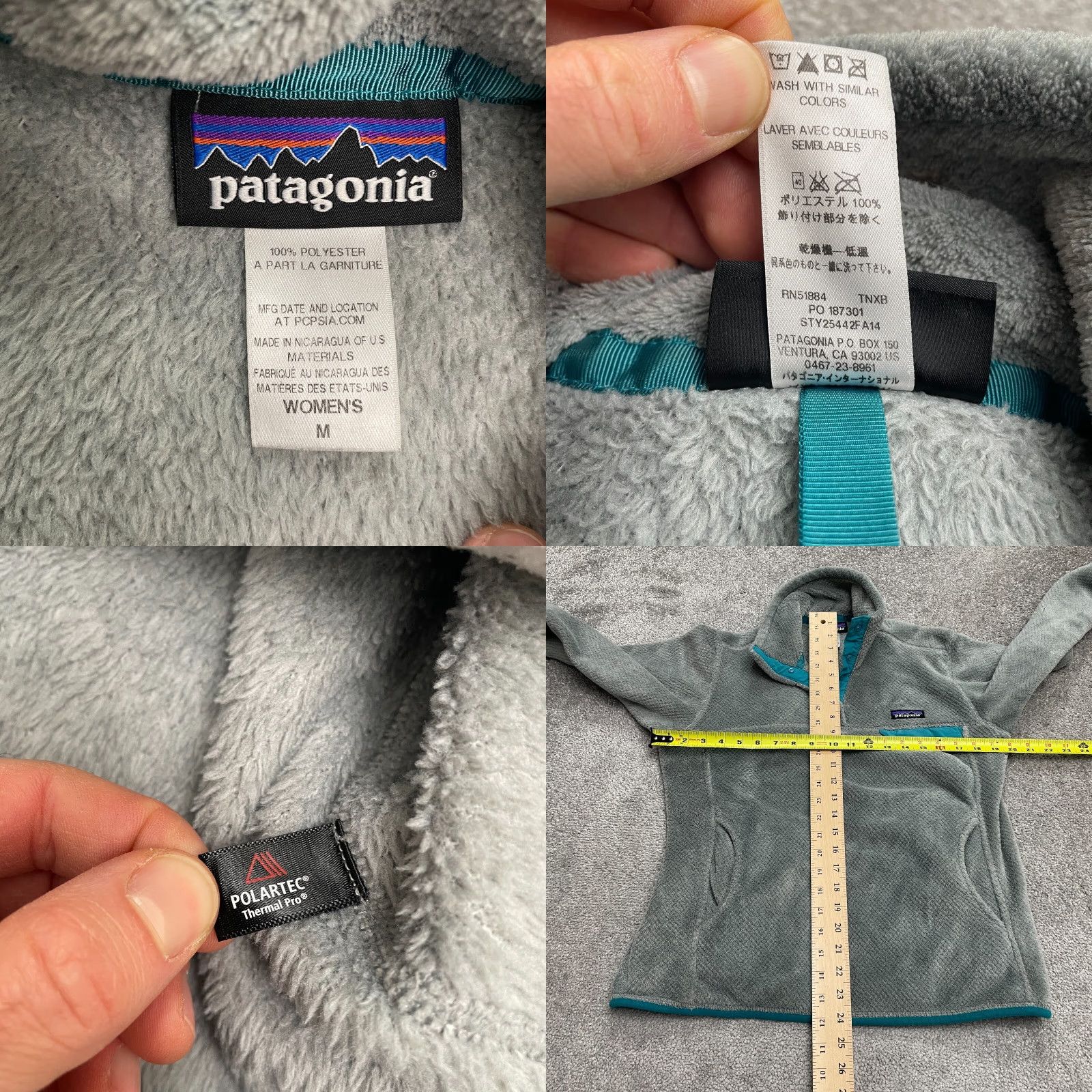 Patagonia Patagonia Re-Tool Polartec Fleece Jacket Womens M Gray 1/4 Snap Outdoor Vintage No Size M / US 6-8 / IT 42-44 - 8 Thumbnail