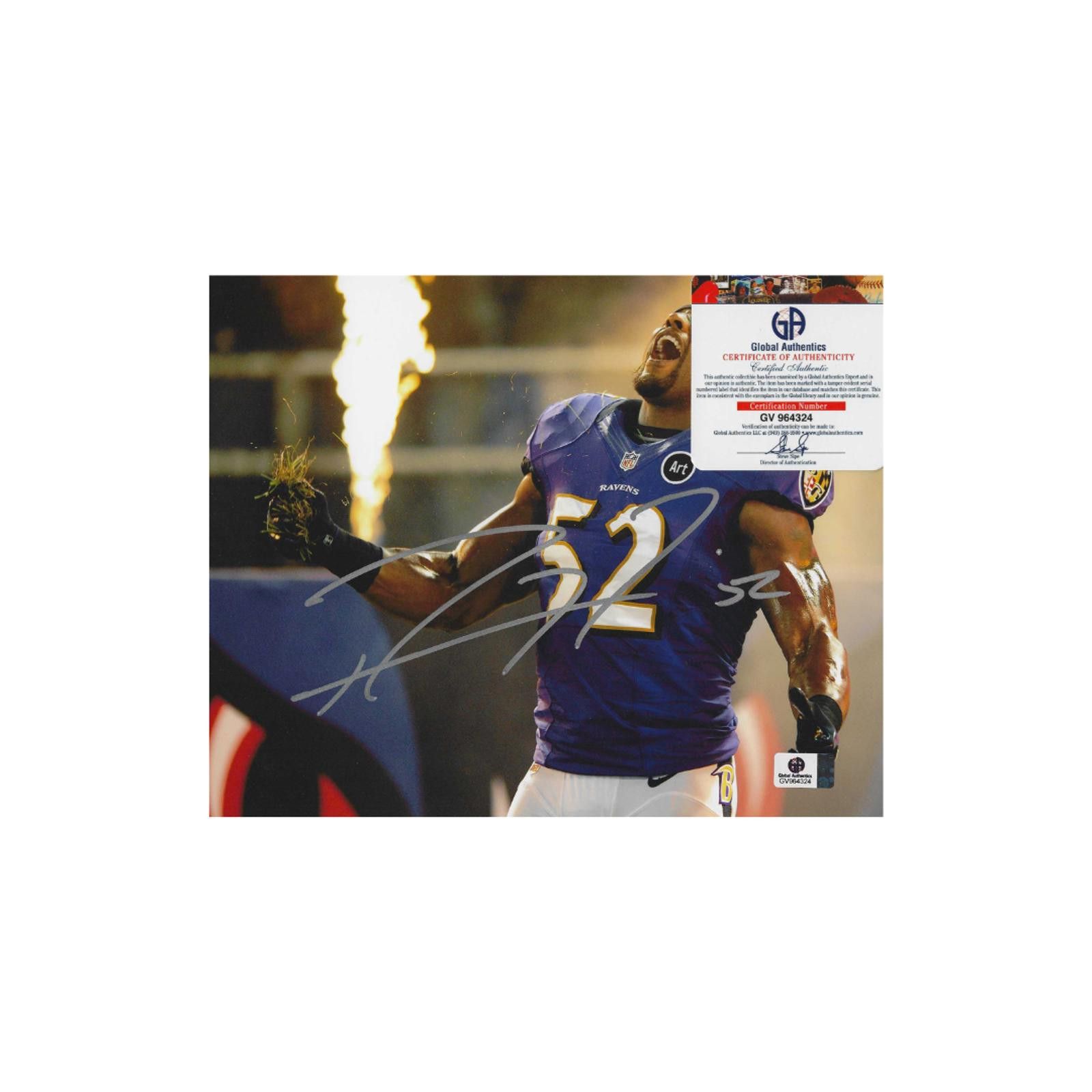 Other Ray Lewis Baltimore Ravens Signed 8x10 Photo coa W/Frame Size ONE SIZE - 3 Thumbnail