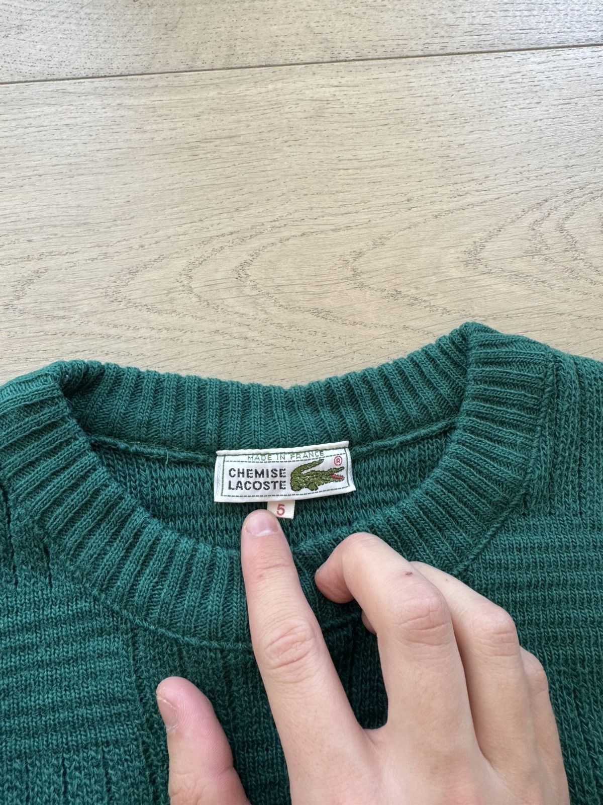 Lacoste × Vintage Lacoste Vintage Knit Sweater Size US XL / EU 56 / 4 - 4 Thumbnail
