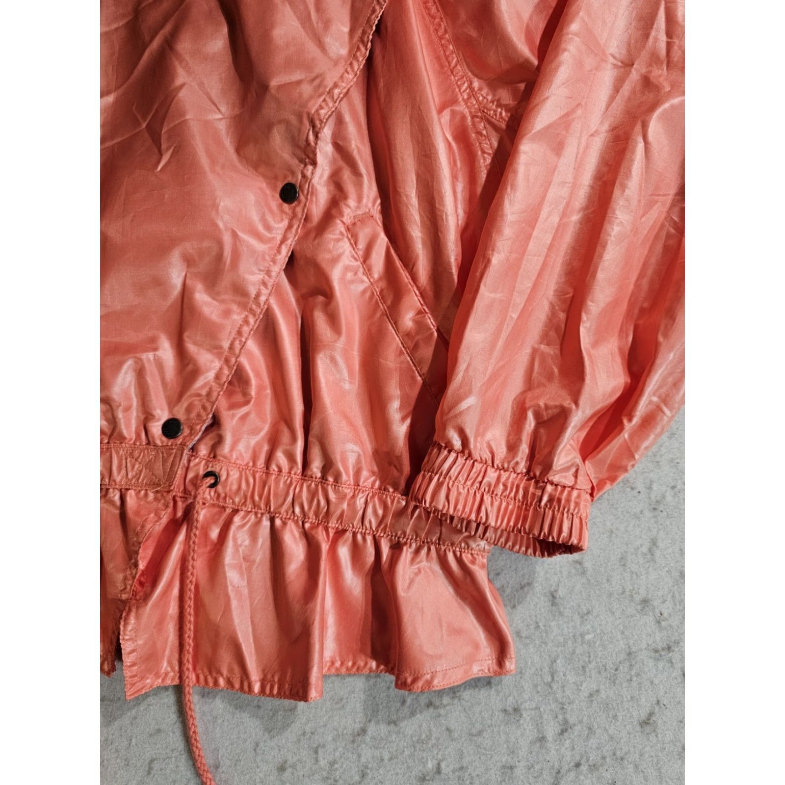Le Coq Sportif VINTAGE Le Coq Sportif Classic 80s Tracksuit Jacket & Pants Womens Sz Med Peach Satin 80s Logo Size 32" / US 10 / IT 46 - 6 Thumbnail