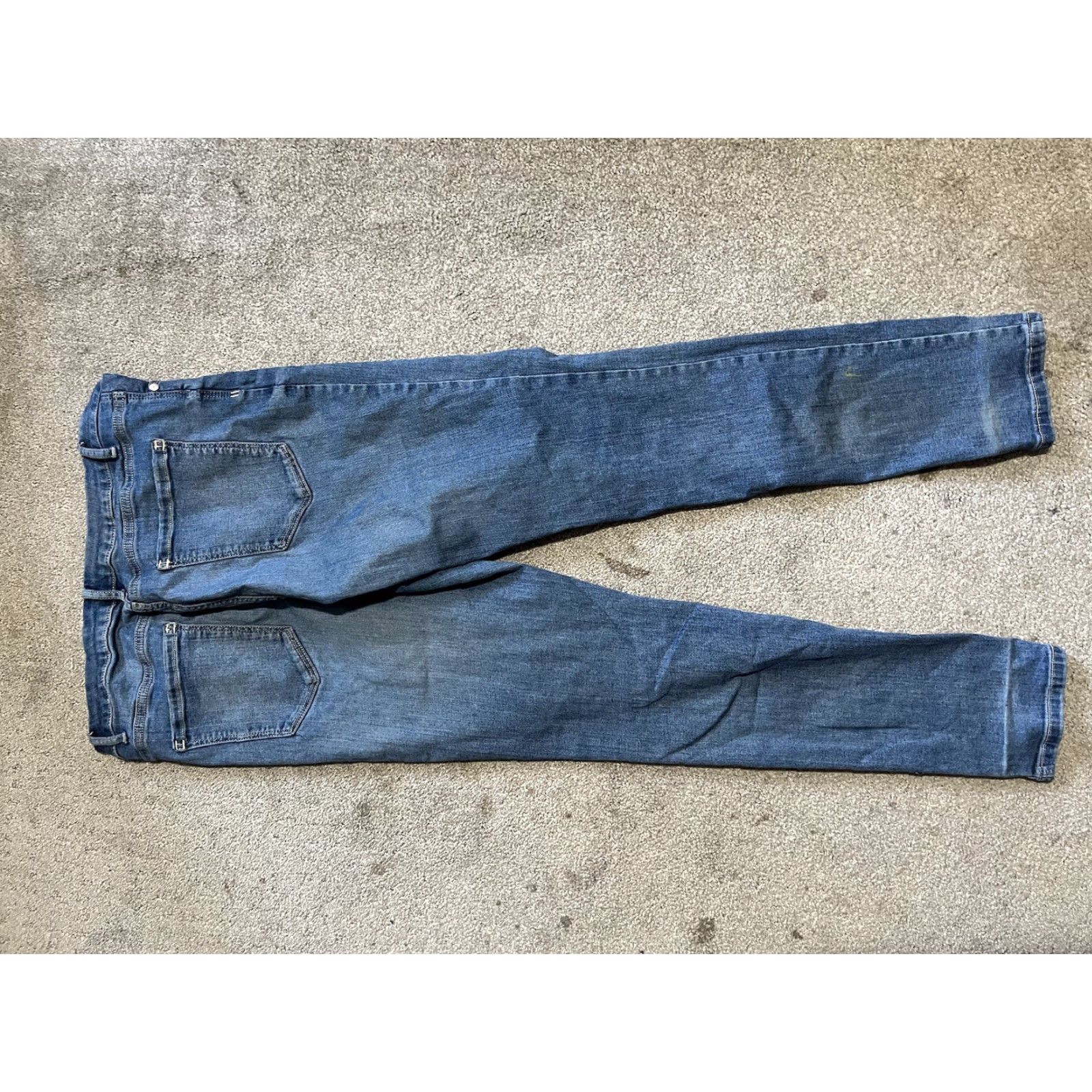 Vintage Vera Wang Simply Vera Skinny Jeans Size 10 Blue Distressed Women Jeans Size 32" / US 10 / IT 46 - 3 Thumbnail
