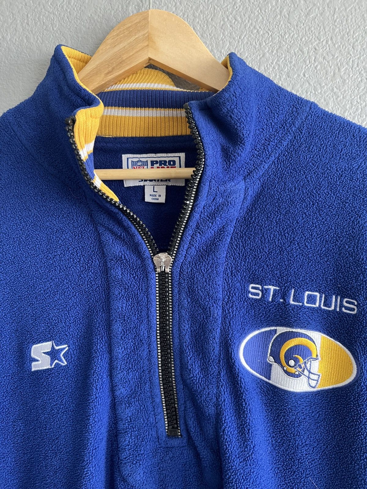 NFL × Pro Line × Vintage Vintage St Louis Rams 90’s Starter Pro Line NFL jacket Size US L / EU 52-54 / 3 - 2 Thumbnail