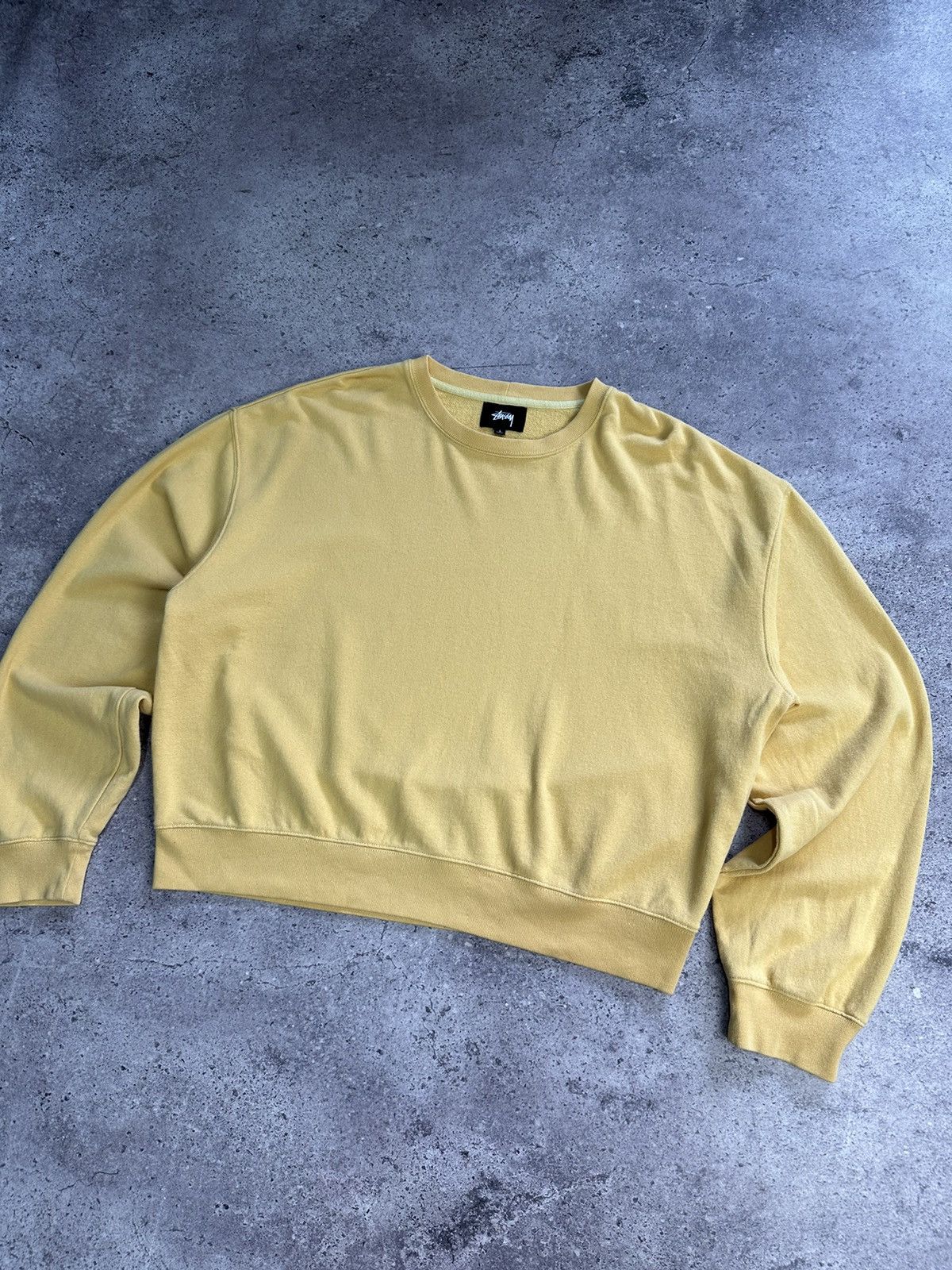 Stussy × Vintage Vintage Stussy Cropped Sweatshirt Big Logo Y2K Archival Size L / US 10 / IT 46 - 3 Thumbnail