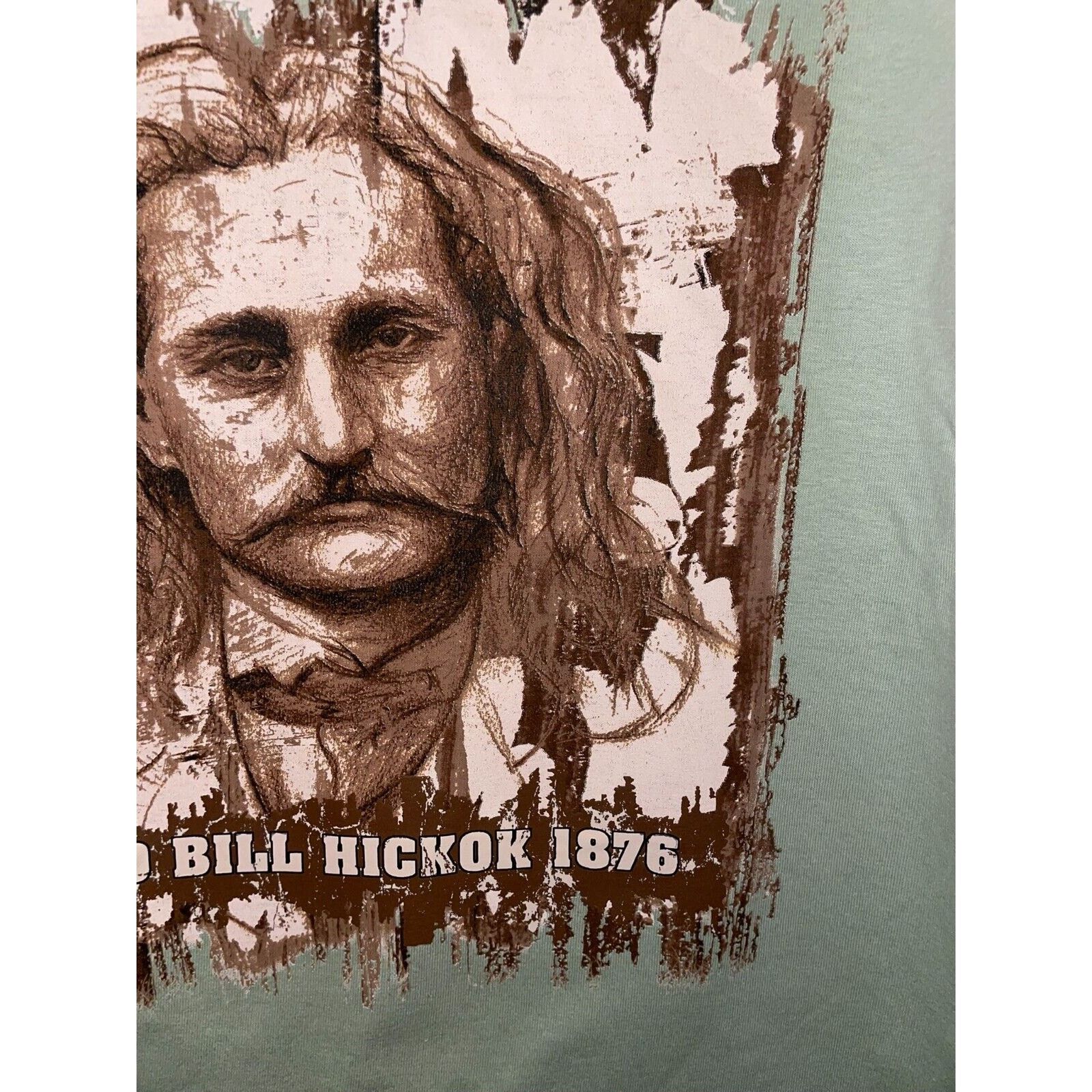 Gildan Vintage Deadwood Shirt Wild Bill Hickok Folk Hero Tee VTG M Size US M / EU 48-50 / 2 - 5 Thumbnail