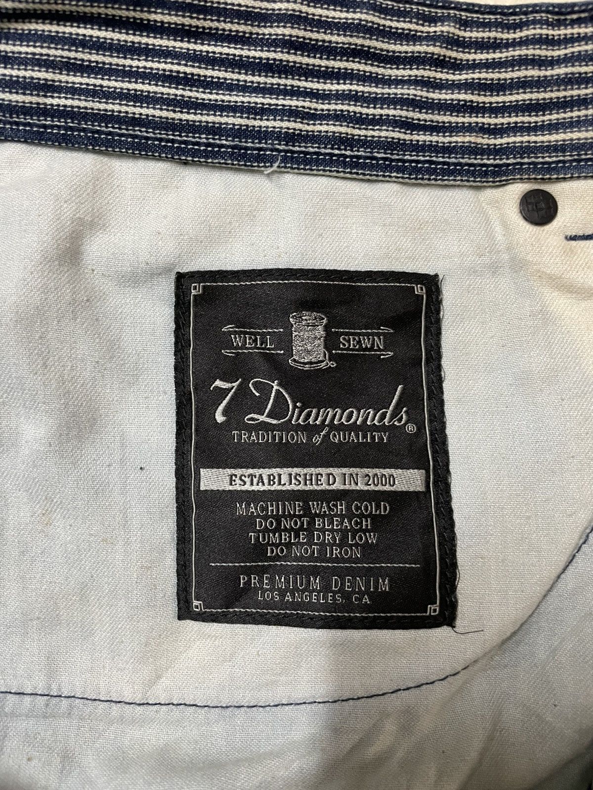 7Diamonds Vintage 7 Diamonds Mudwash Dark Jeans Size US 32 / EU 48 - 9 Thumbnail