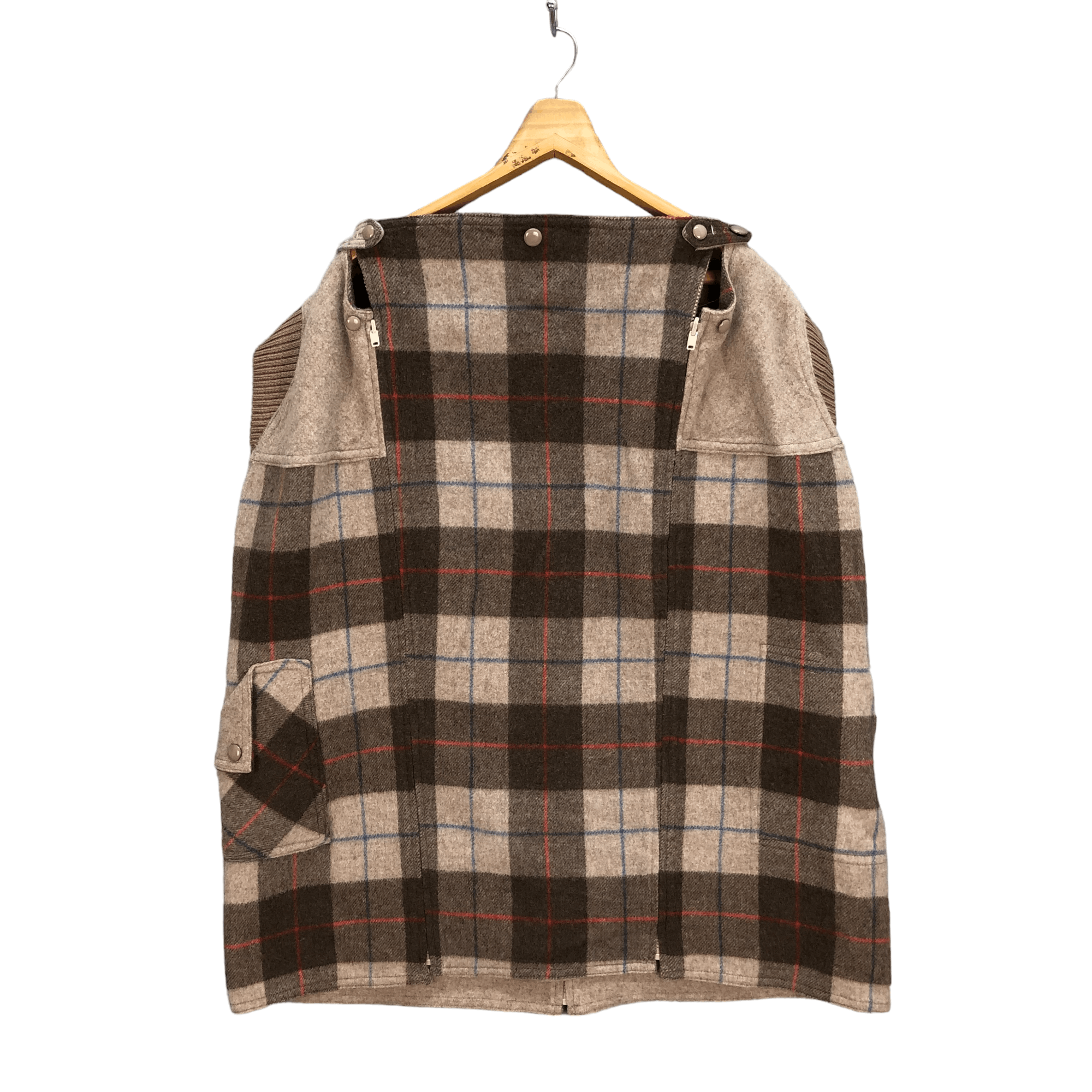 Vintage MARIO LAMB TARTAN REVERSIBLE WOOL SHAWL JACKET #6008-218 Size L / US 10 / IT 46 - 9 Thumbnail
