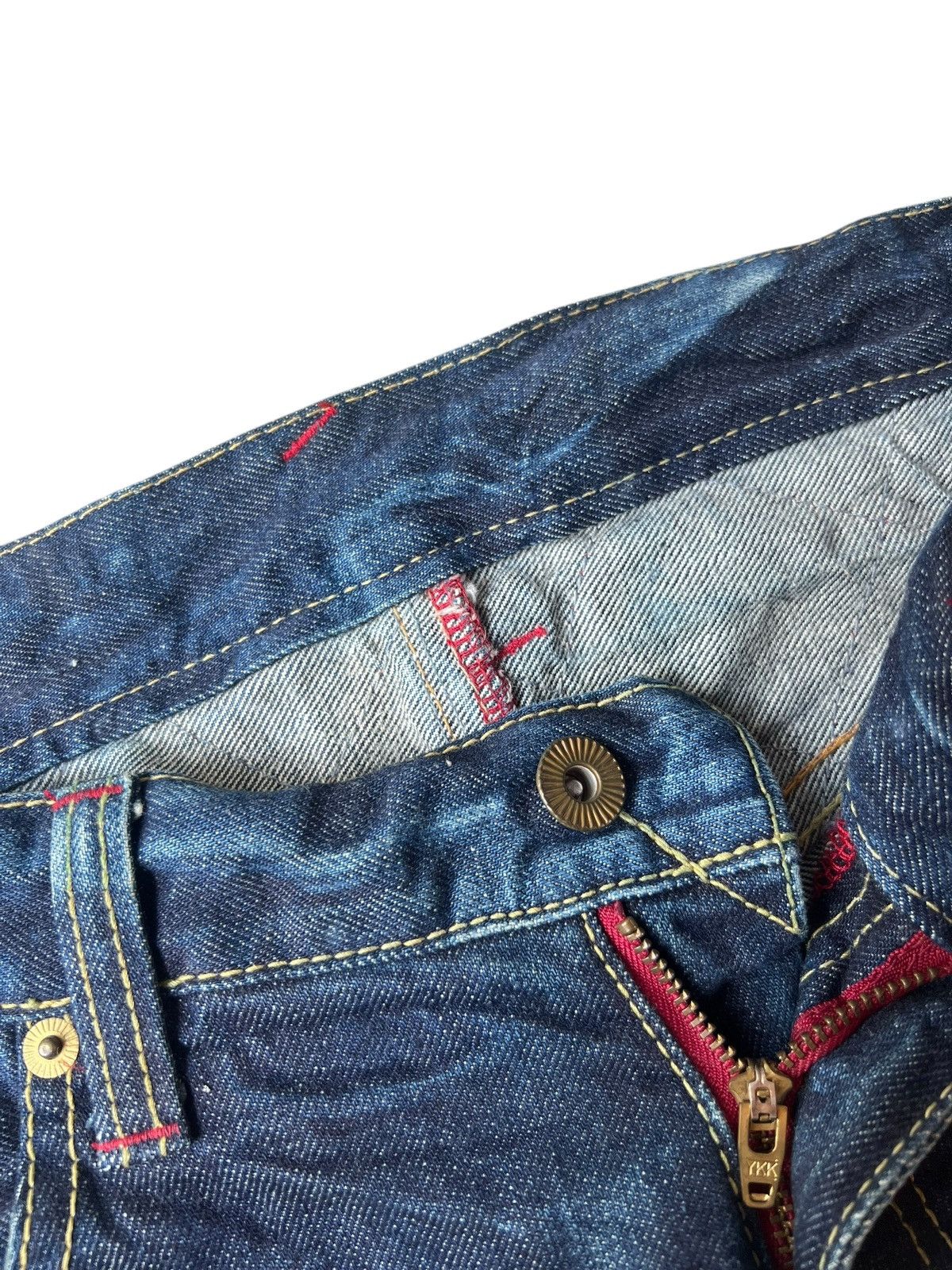 Eternal ETERNAL Japan Distressed Aging Mud Hybrid Denim Loose Jeans Size US 32 / EU 48 - 7 Thumbnail