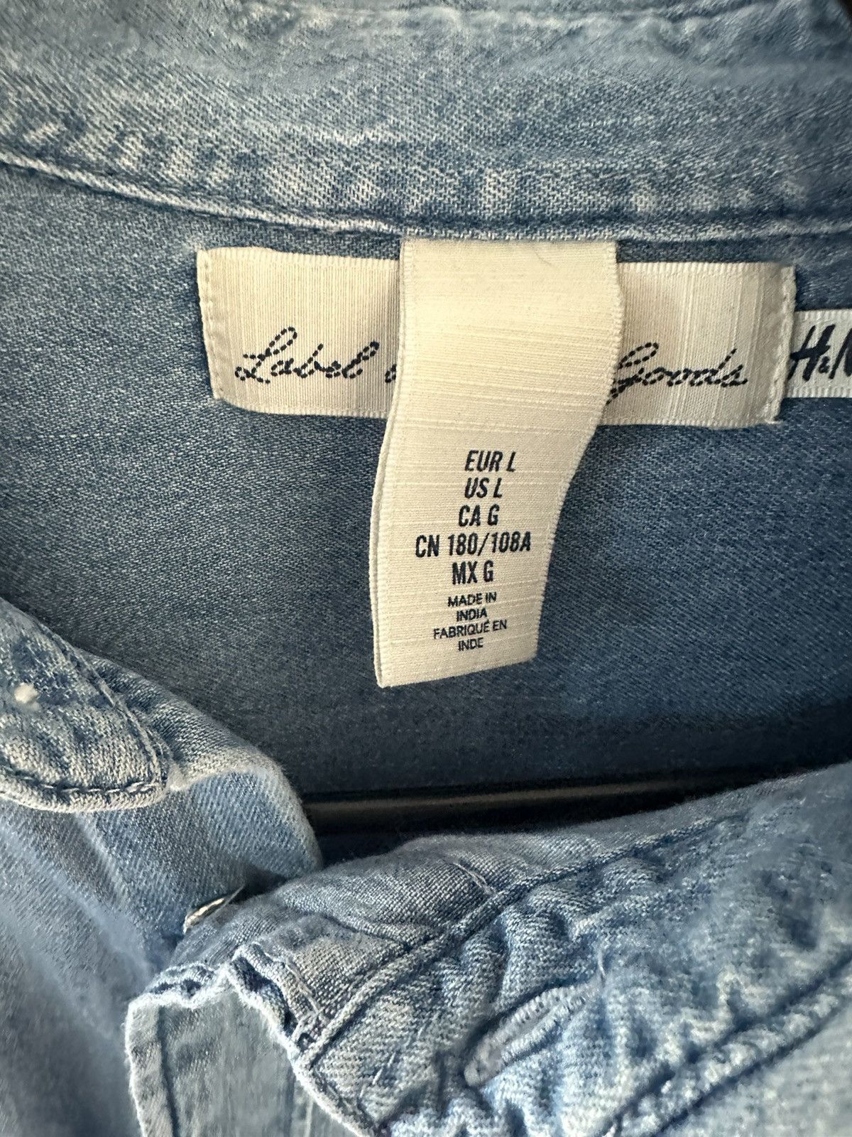 H&M × Vintage Denim Button Up Jacket Size US L / EU 52-54 / 3 - 2 Thumbnail