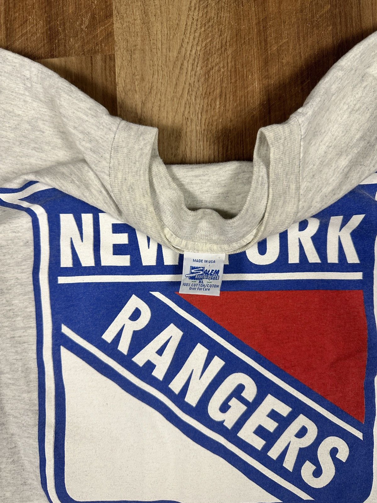 Vintage Vintage New York Rangers Big T-Shirt Gray Size XL Salem Tag Size US XL / EU 56 / 4 - 3 Thumbnail