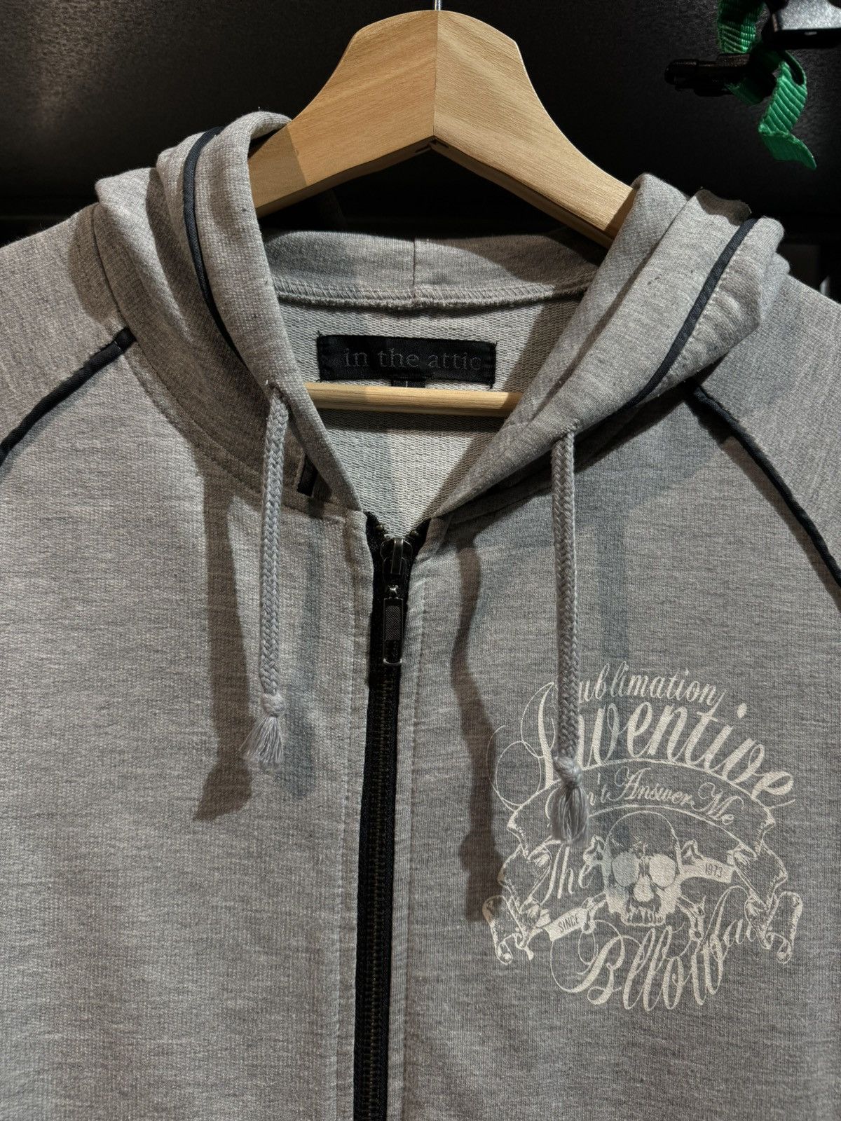 If Six Was Nine × In The Attic × Japanese Brand In The Attic Japan Y2K Skull Sublimation Inventive Hoodie Size US L / EU 52-54 / 3 - 5 Thumbnail