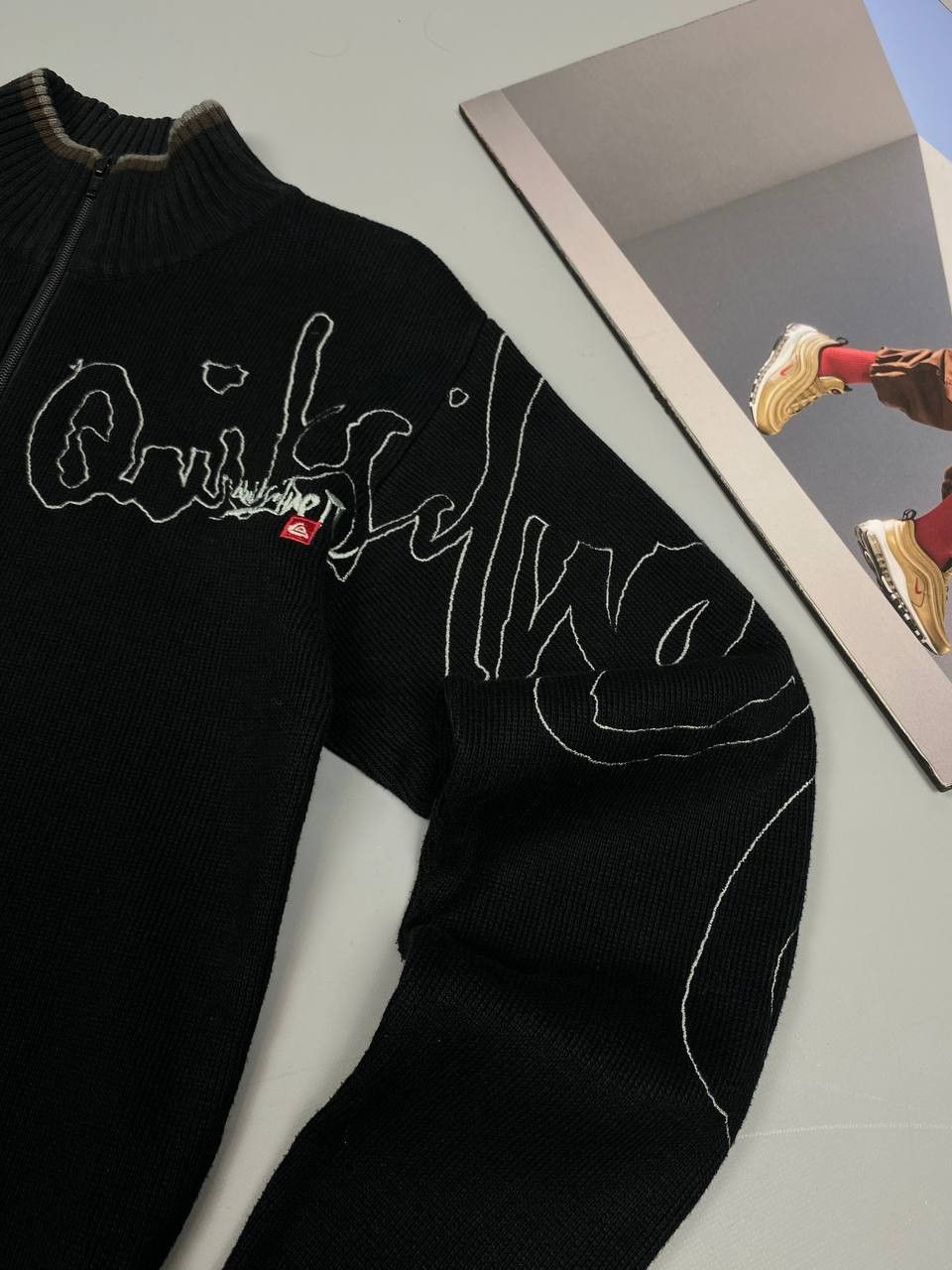 Quiksilver Share Vintage Quicksilver Avant Garde Knit Zip Sweater Size US M / EU 48-50 / 2 - 5 Thumbnail