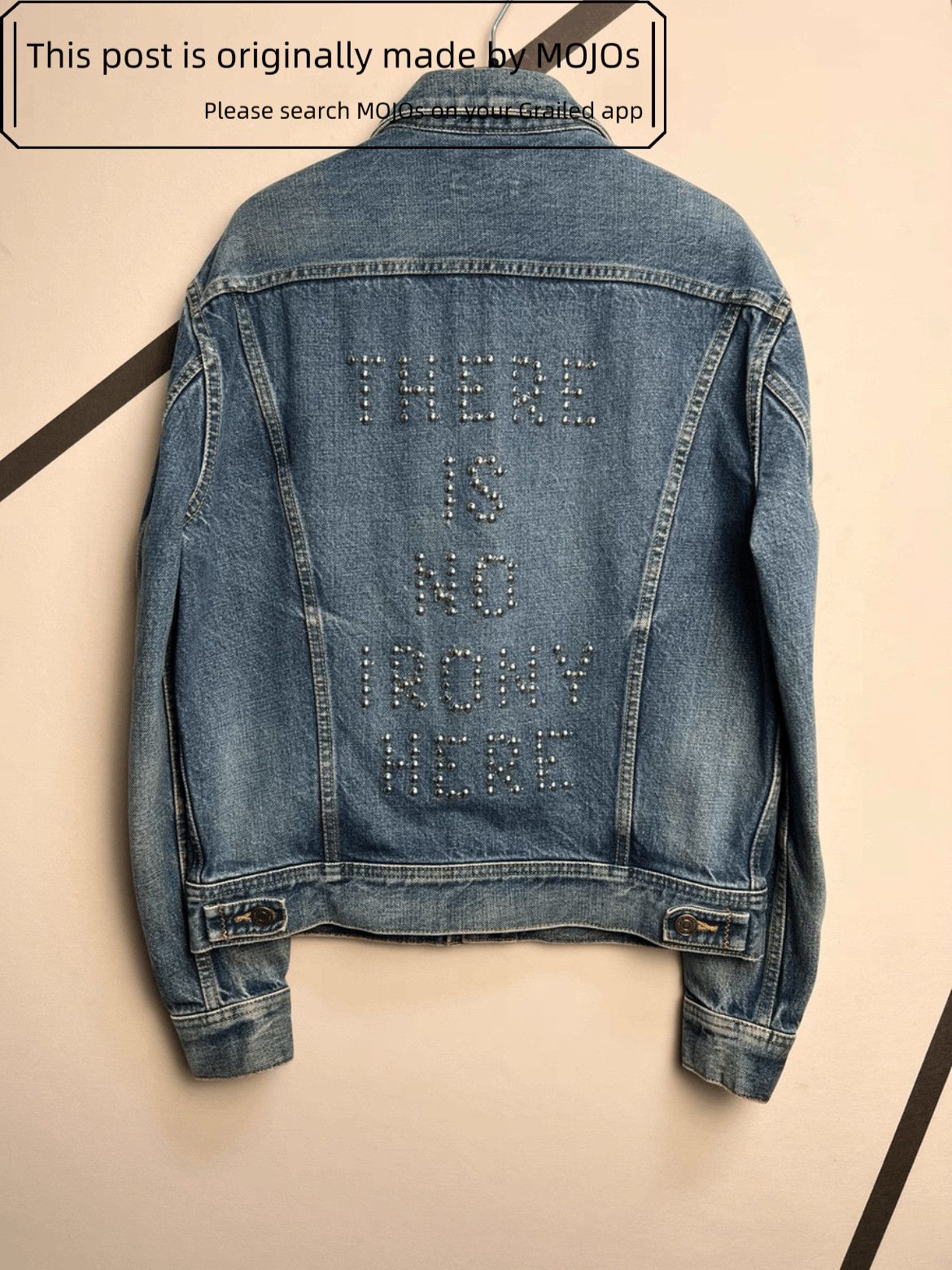 Celine Celine 20SS No Irony Here Denim Jacket Mojos2339 Size US S / EU 44-46 / 1 - 2 Thumbnail