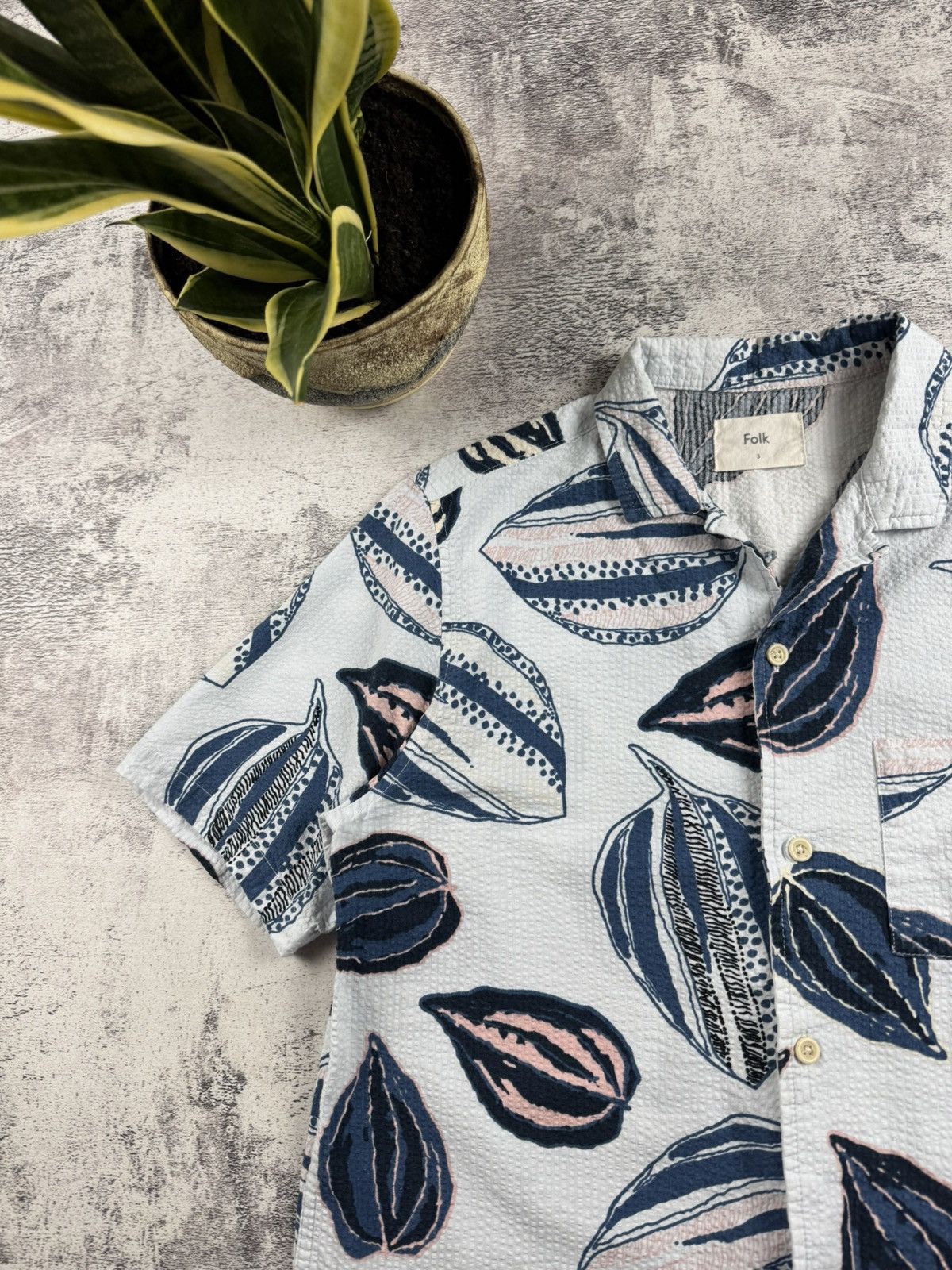 Folk FOLK Camp Collar Short Sleeve Size 3 Button up Shirt Jersey Size US L / EU 52-54 / 3 - 8 Thumbnail