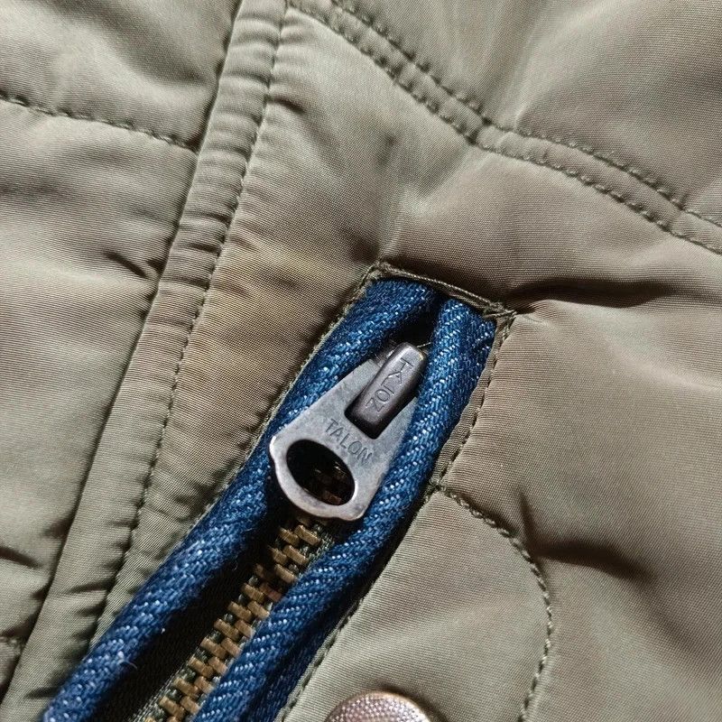 Diesel Diesel Green Quilted Jacket With Jeans Part Small Hooded Size US S / EU 44-46 / 1 - 7 Thumbnail