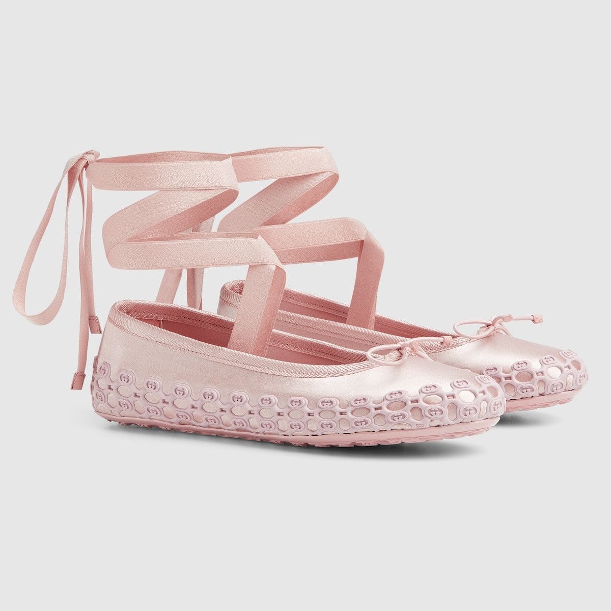 Gucci oc11z1025 Cub3d Ballet Flats in Pink Size US 7.5 / IT 37.5 - 2 Thumbnail
