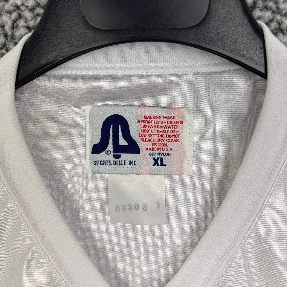 Other × Vintage Football Jersey Shirt Men XL White Plain Blank Short Sleeve Size US XL / EU 56 / 4 - 3 Thumbnail