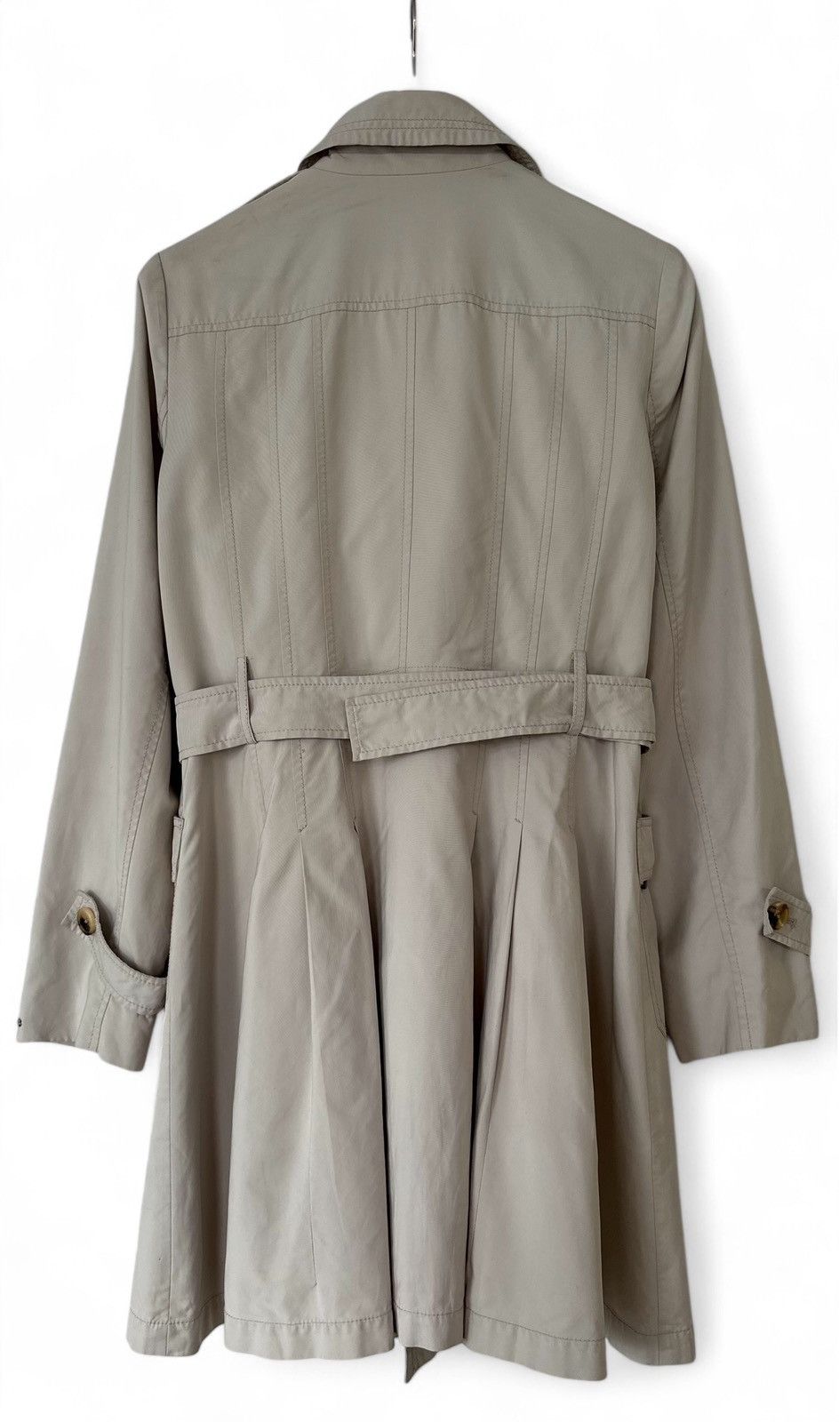 Tommy Hilfiger Tommy Hilfiger Beige Belted Trench Coat Women's Size XL Size XL / US 12-14 / IT 48-50 - 2 Thumbnail