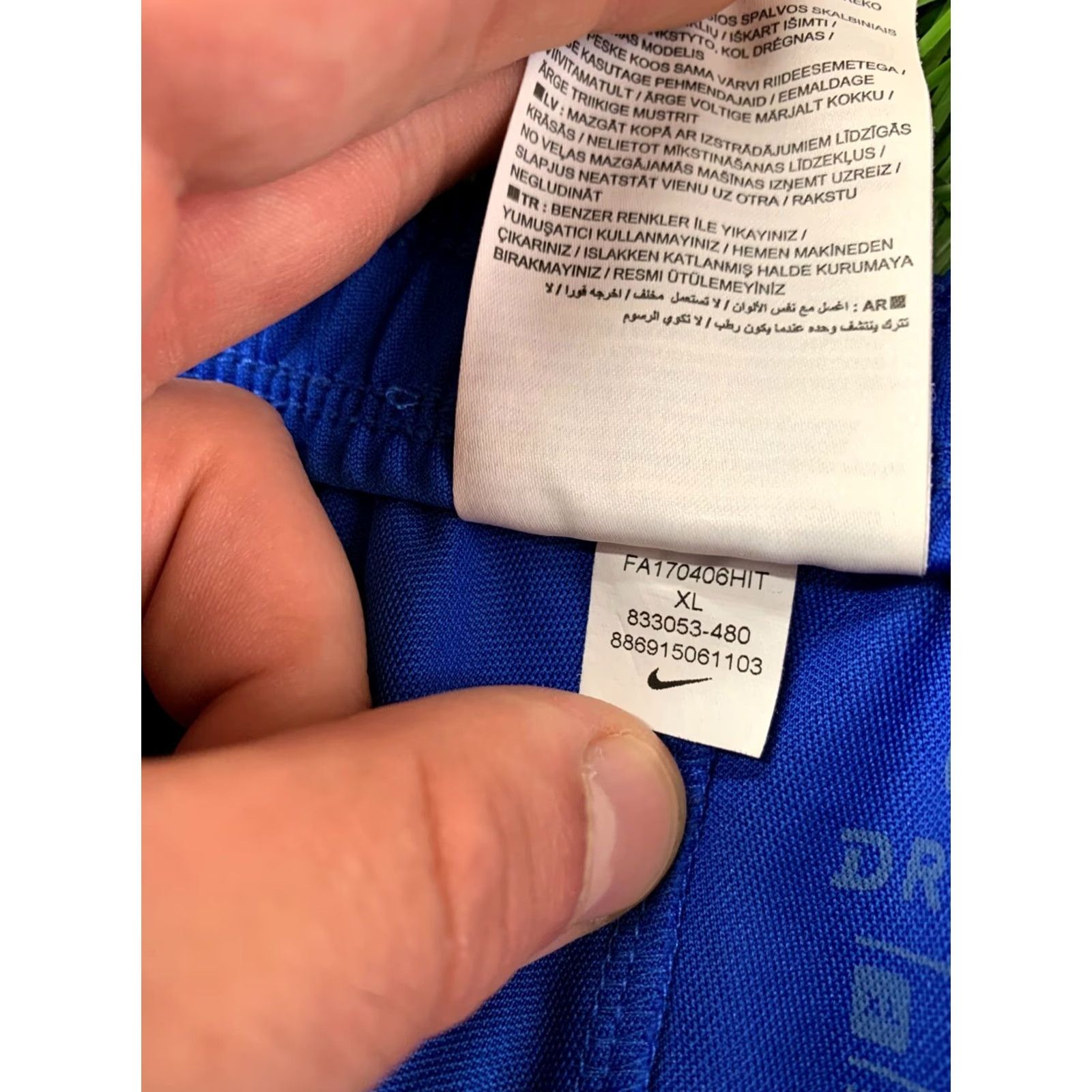 Nike Nike Park Dri-Fit Original 2017 Women Football Shorts XL Blue Floral Pattern Football Womens Shorts Size 32" / US 10 / IT 46 - 6 Thumbnail