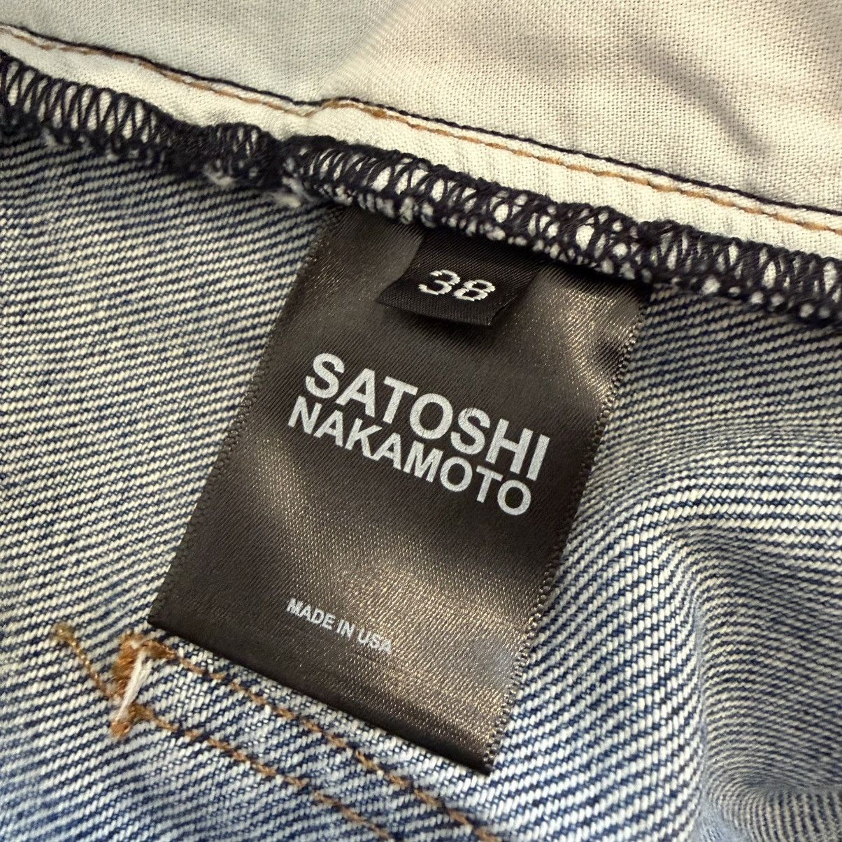 Satoshi Nakamoto “BLESSED TO BE STRESSED” DISTRESSED JEANS Size US 38 / EU 54 - 5 Thumbnail