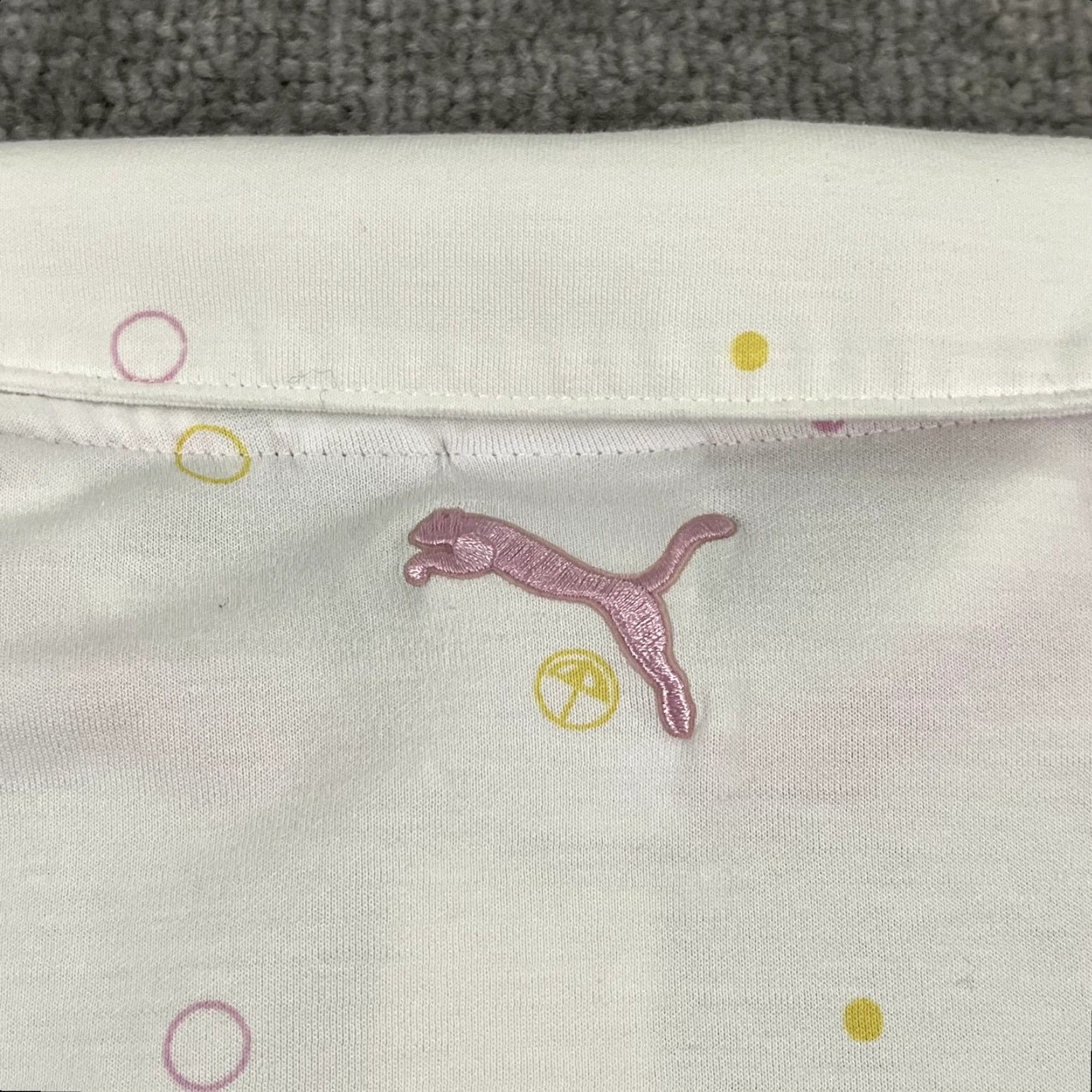 Puma PUMA x ARNOLD PALMER Polo Shirt Mens 2XL White Pink Invitational Umbrella Logo Size US XXL / EU 58 / 5 - 7 Thumbnail