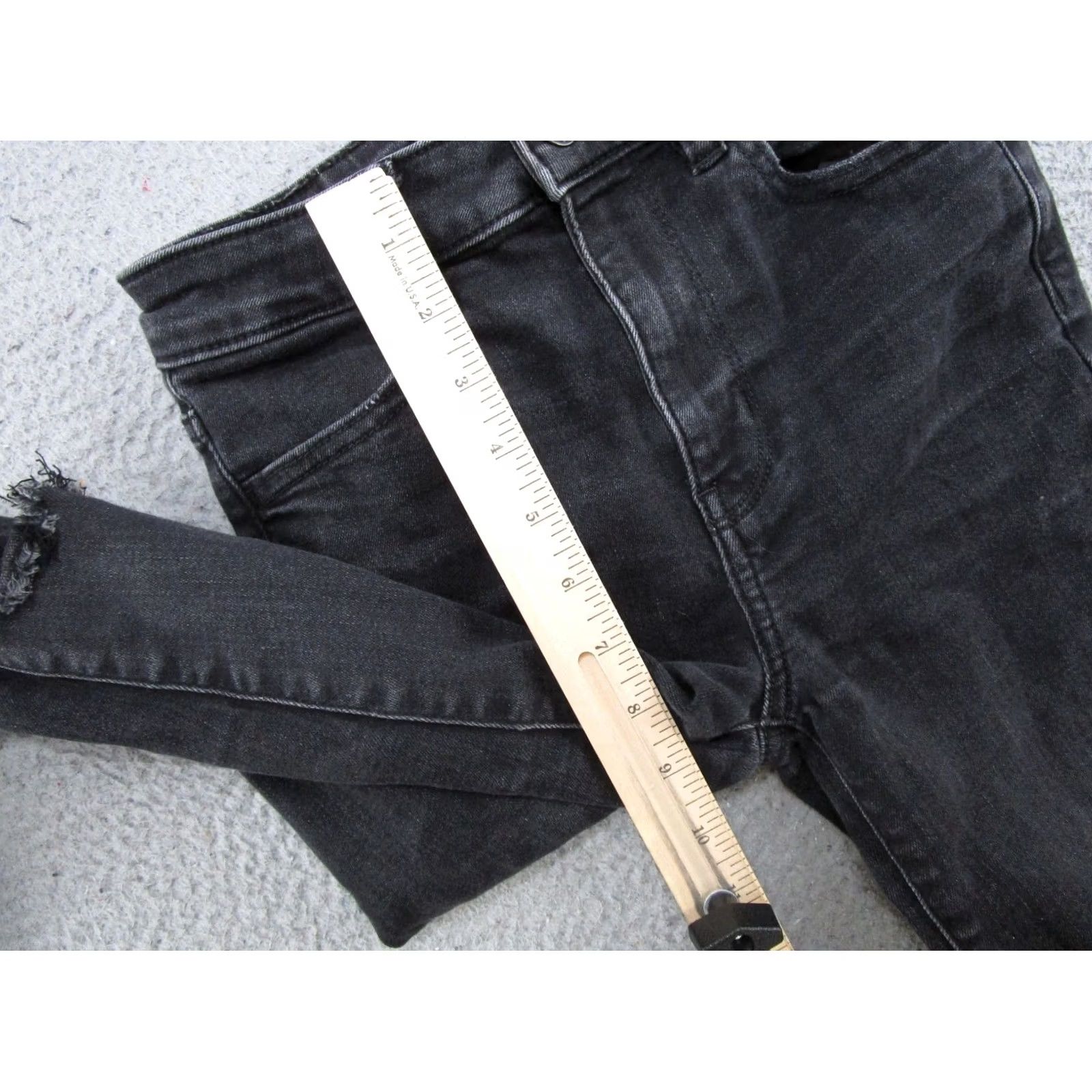 American Eagle Outfitters VINTAGE American Eagle Next Level Stretch Super Hi Rise Jegging Jeans Size 0 Short Black Size 25" / US 0 / IT 36 - 6 Thumbnail