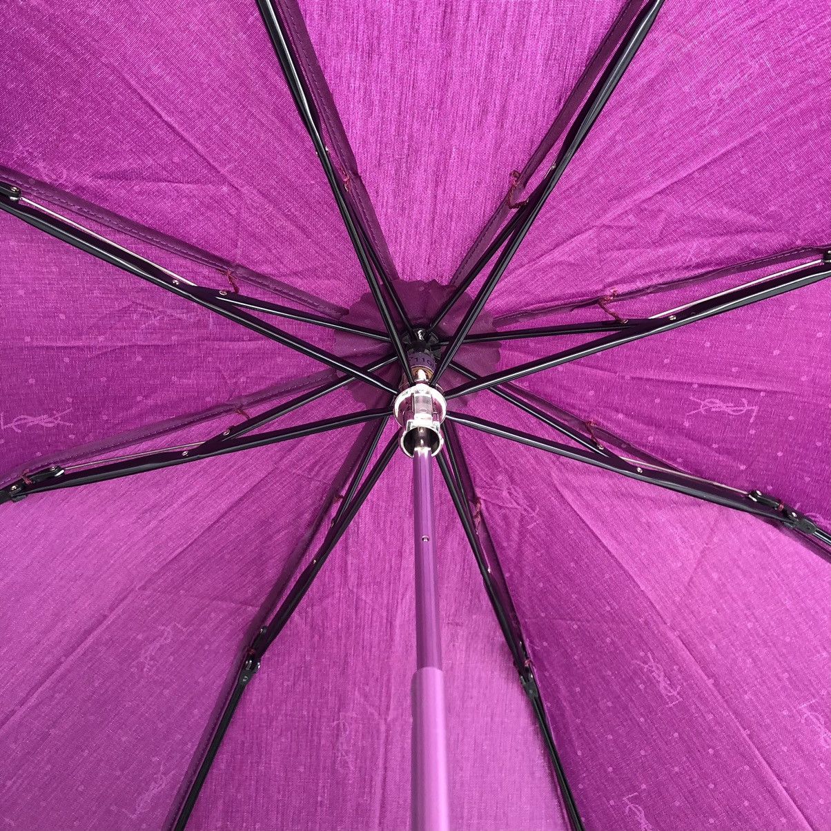 Yves Saint Laurent Saint Laurent Rose Pattern Folding Parasol Monogram YSL Size ONE SIZE - 7 Thumbnail