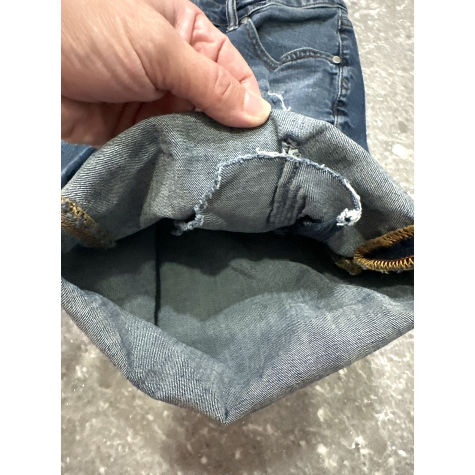 Torrid Torrid Boyfriend Shorts 18 Blue Denim Pockets Ripped Distressed Stretch Plus Size 40" / US 18 - 3 Thumbnail